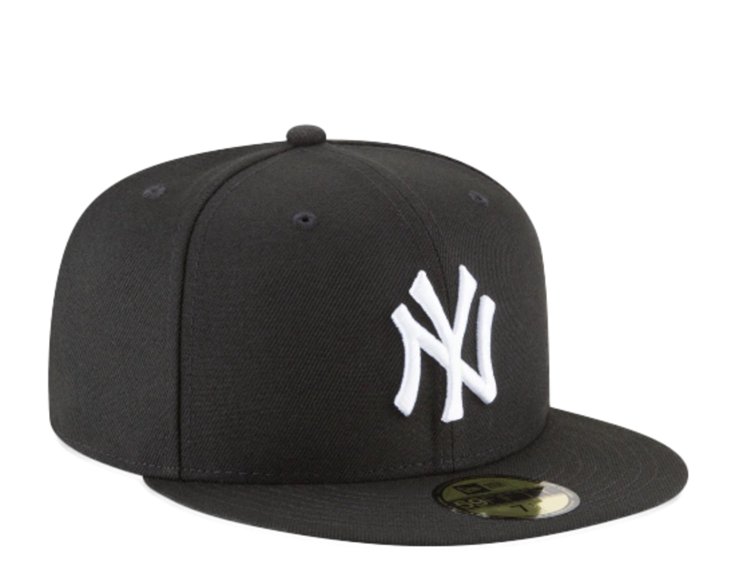 New Era 59Fifty MLB New York Yankees Black And White Basic Fitted Hat