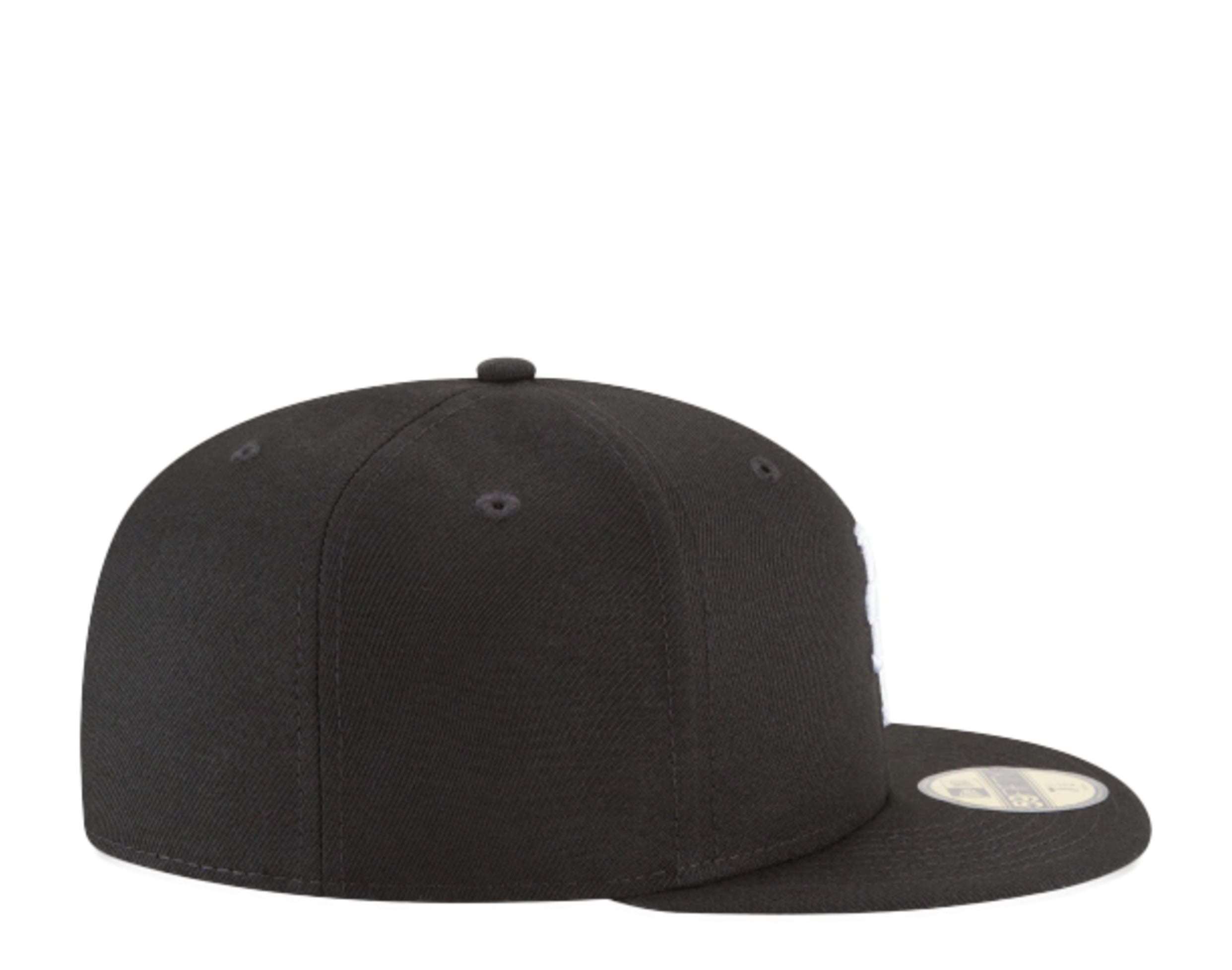 New Era 59Fifty MLB New York Mets Black And White Basic Fitted Hat