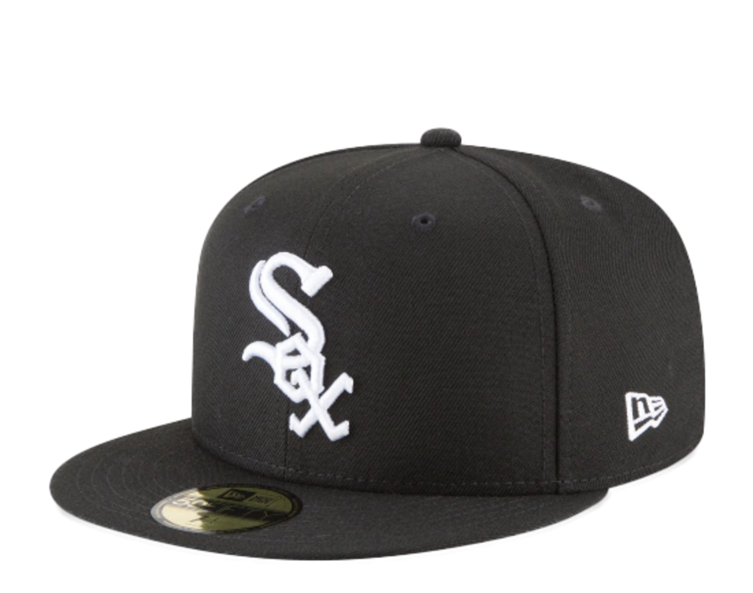 New Era 59Fifty MLB Chicago White Sox Black And White Basic Fitted Hat