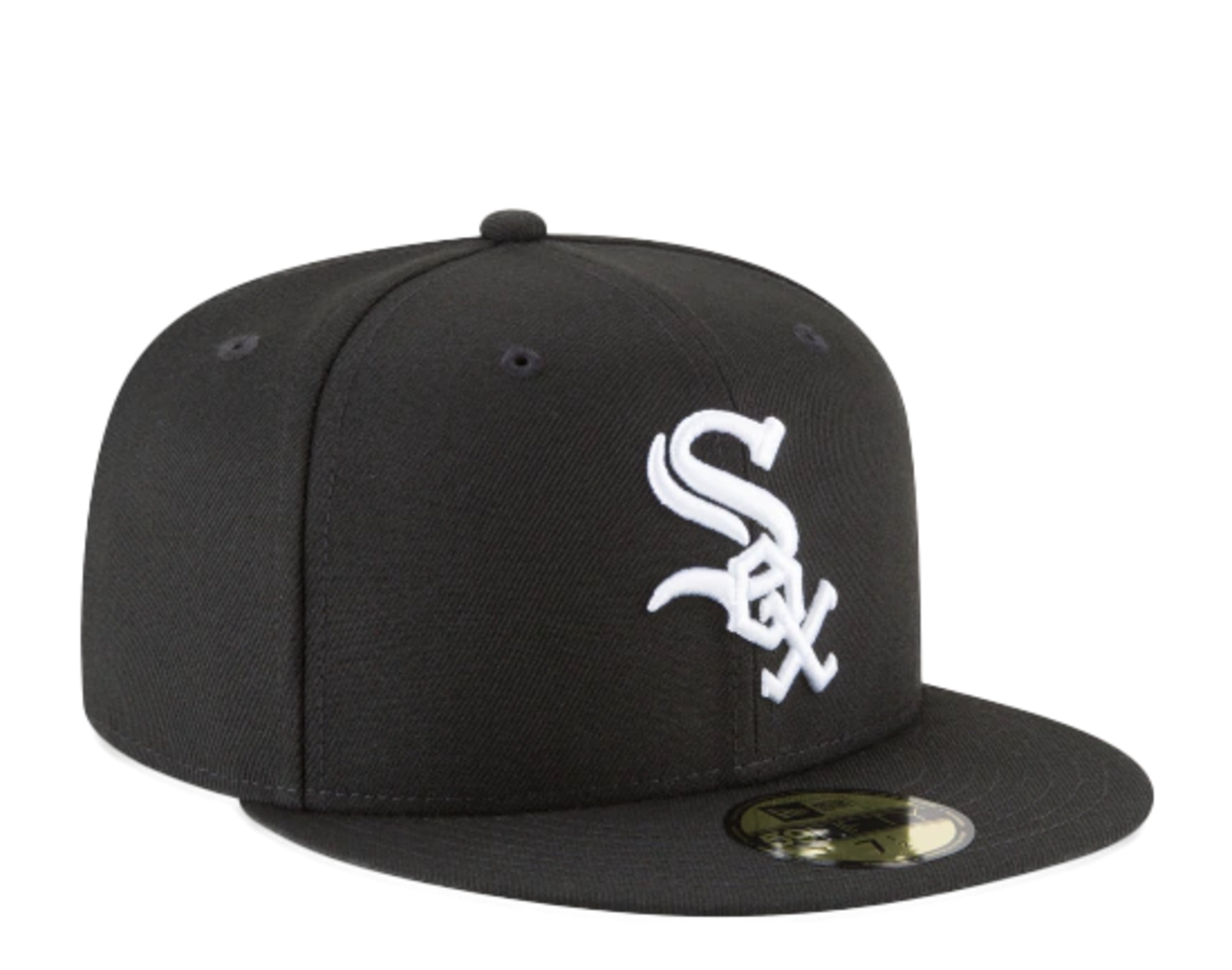 New Era 59Fifty MLB Chicago White Sox Black And White Basic Fitted Hat