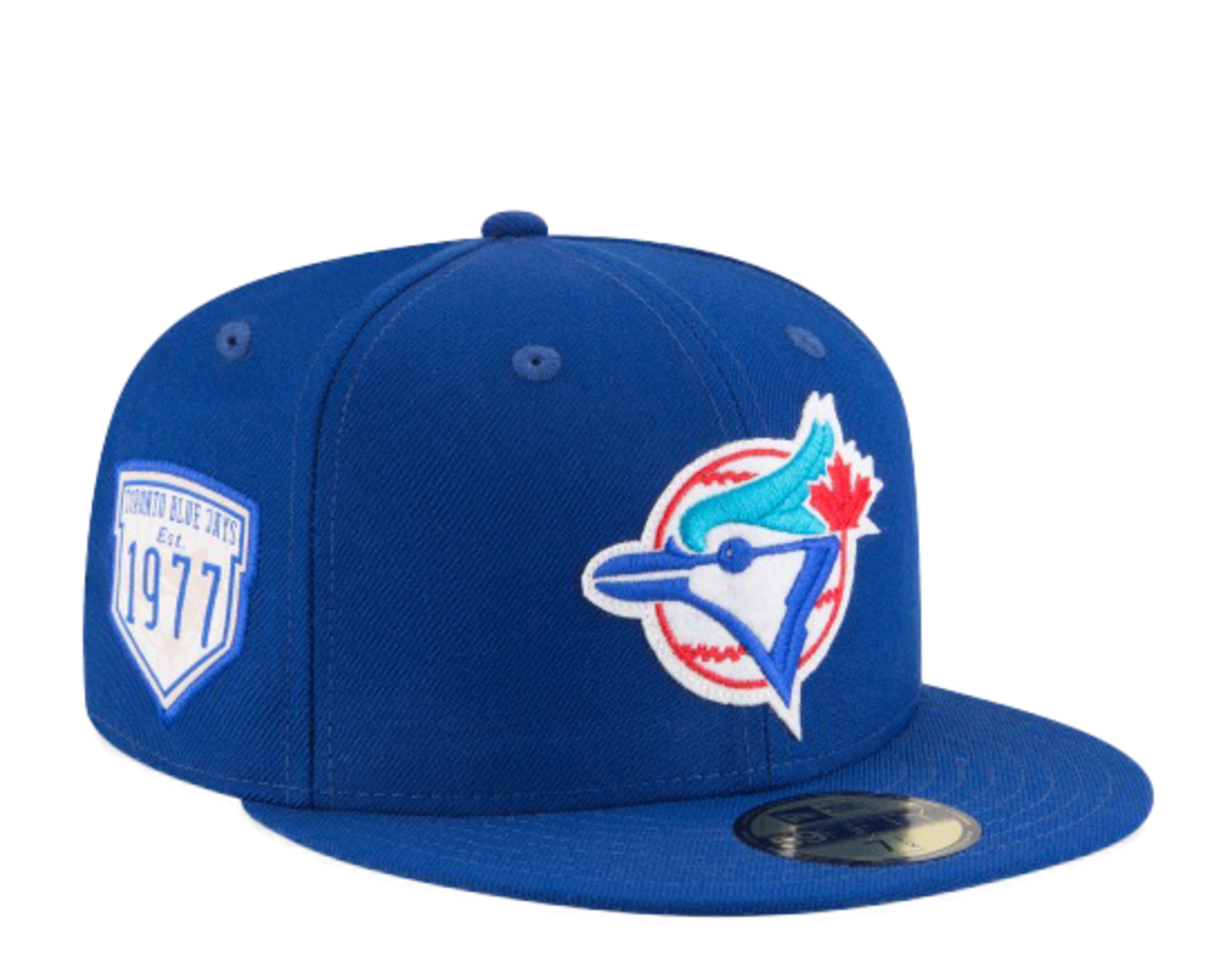 New Era 59Fifty MLB Toronto Blue Jays 1977 Inaugural Season Cooperstown Fitted Hat