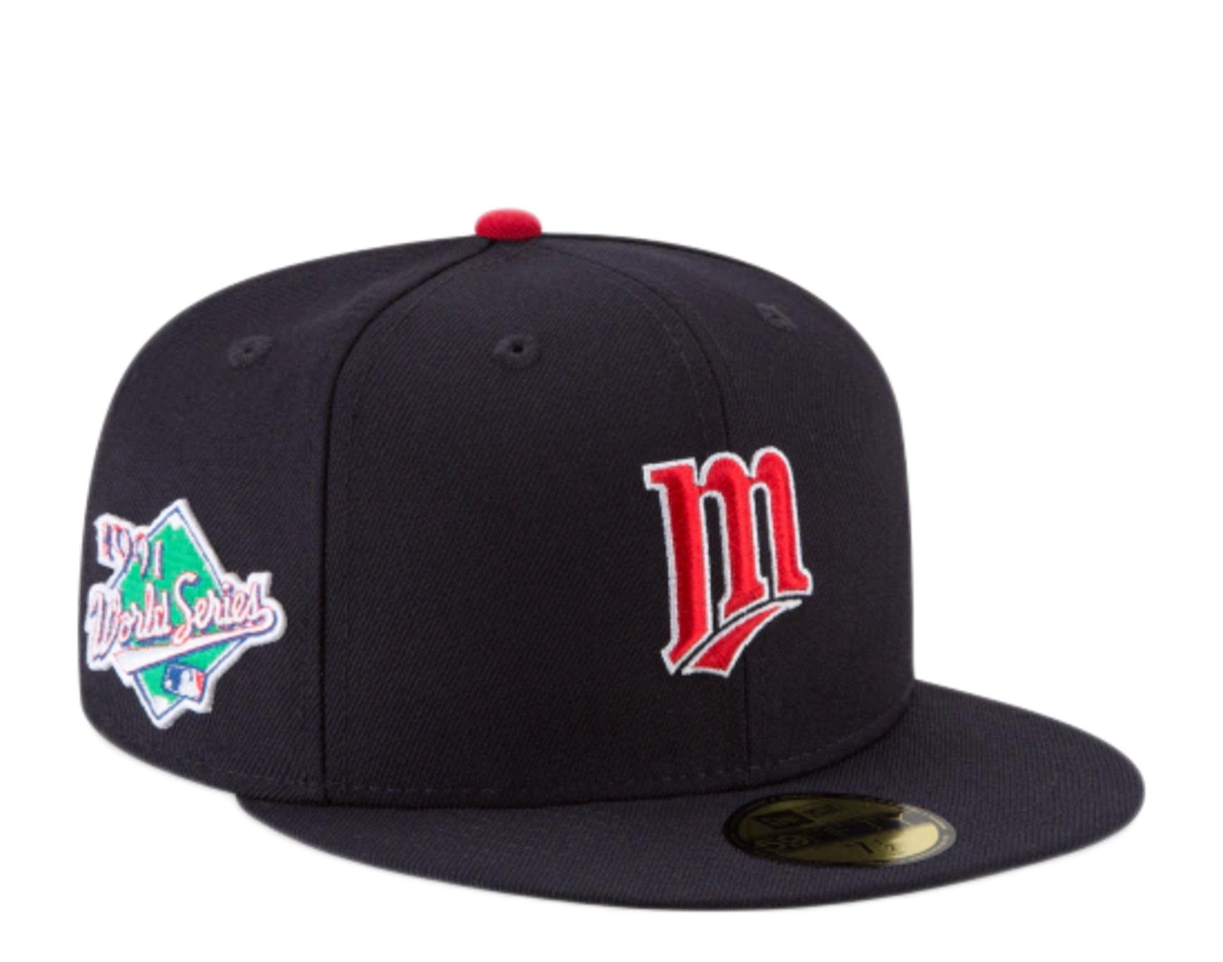 New Era 59Fifty MLB Minnesota Twins 1991 Cooperstown World Series Side Patch Fitted Hat