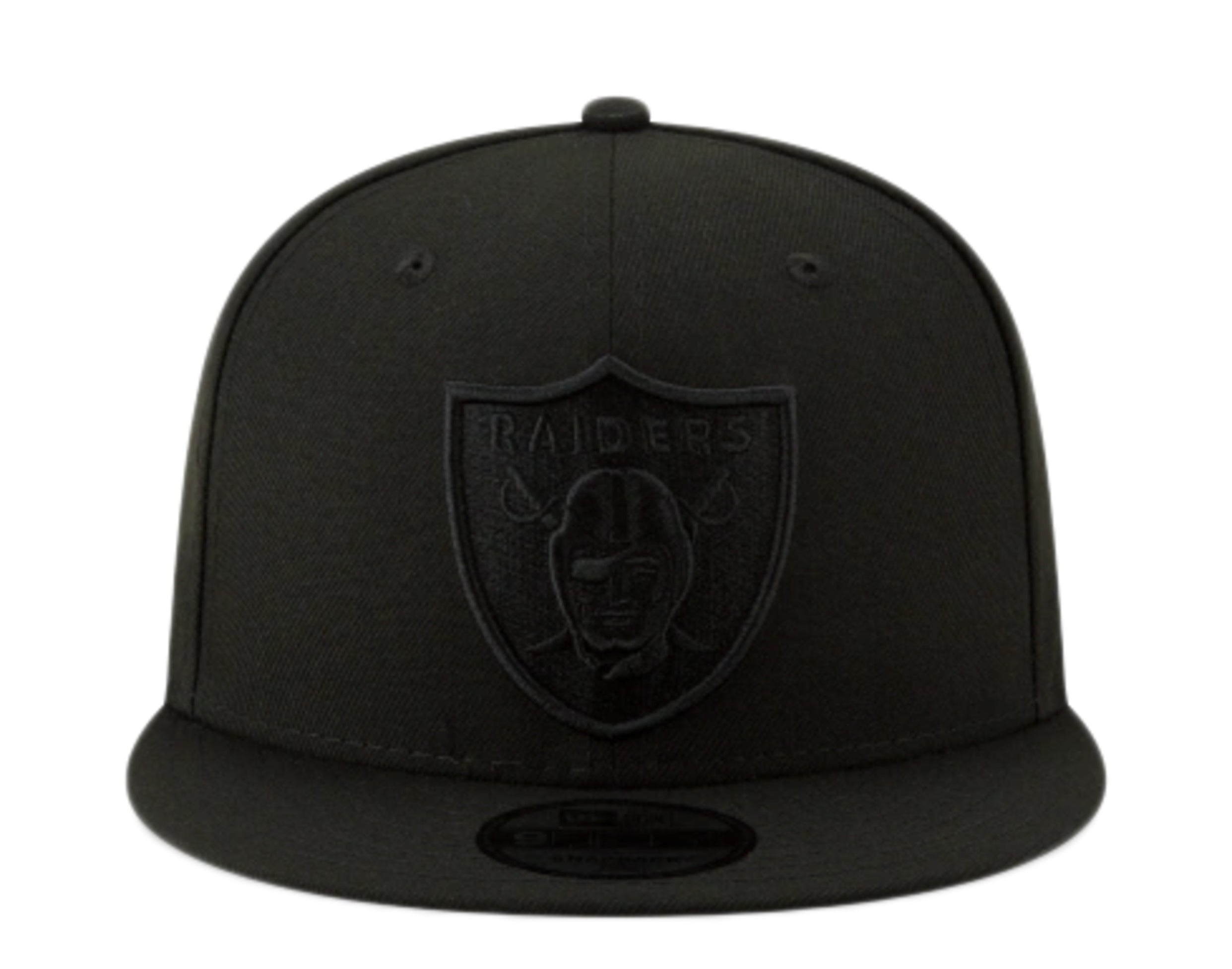 New Era 9Fifty NFL Las Vegas Raiders Black on Black Basic Snapback Hat