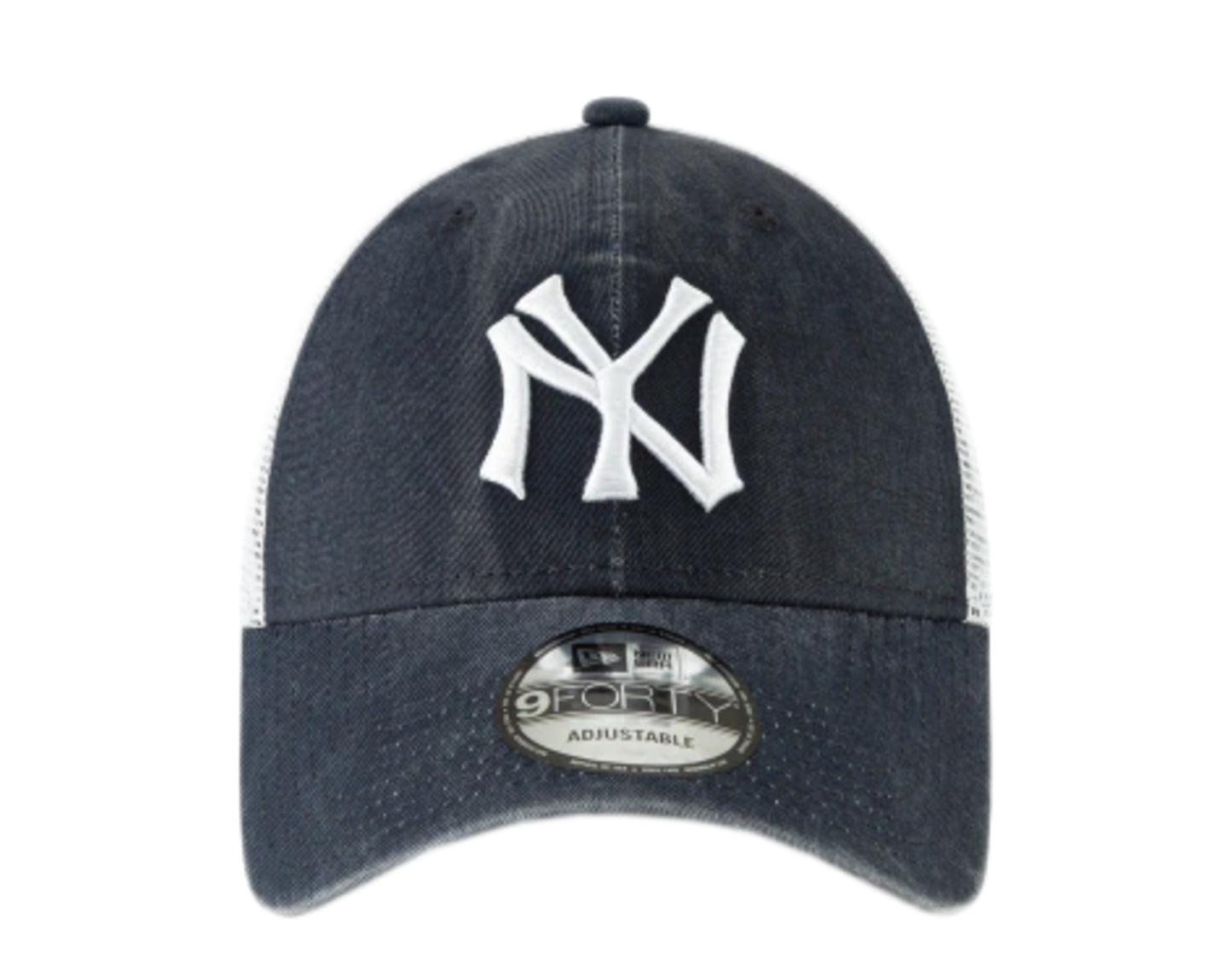 New York Yankees New Era Trucker 9FORTY Adjustable Snapback Hat - Navy