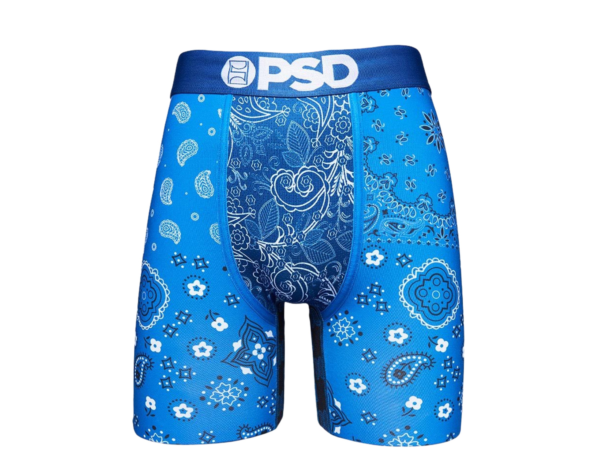 PSD Hyper Blue Bandana Boxer Briefs Men's Underwear