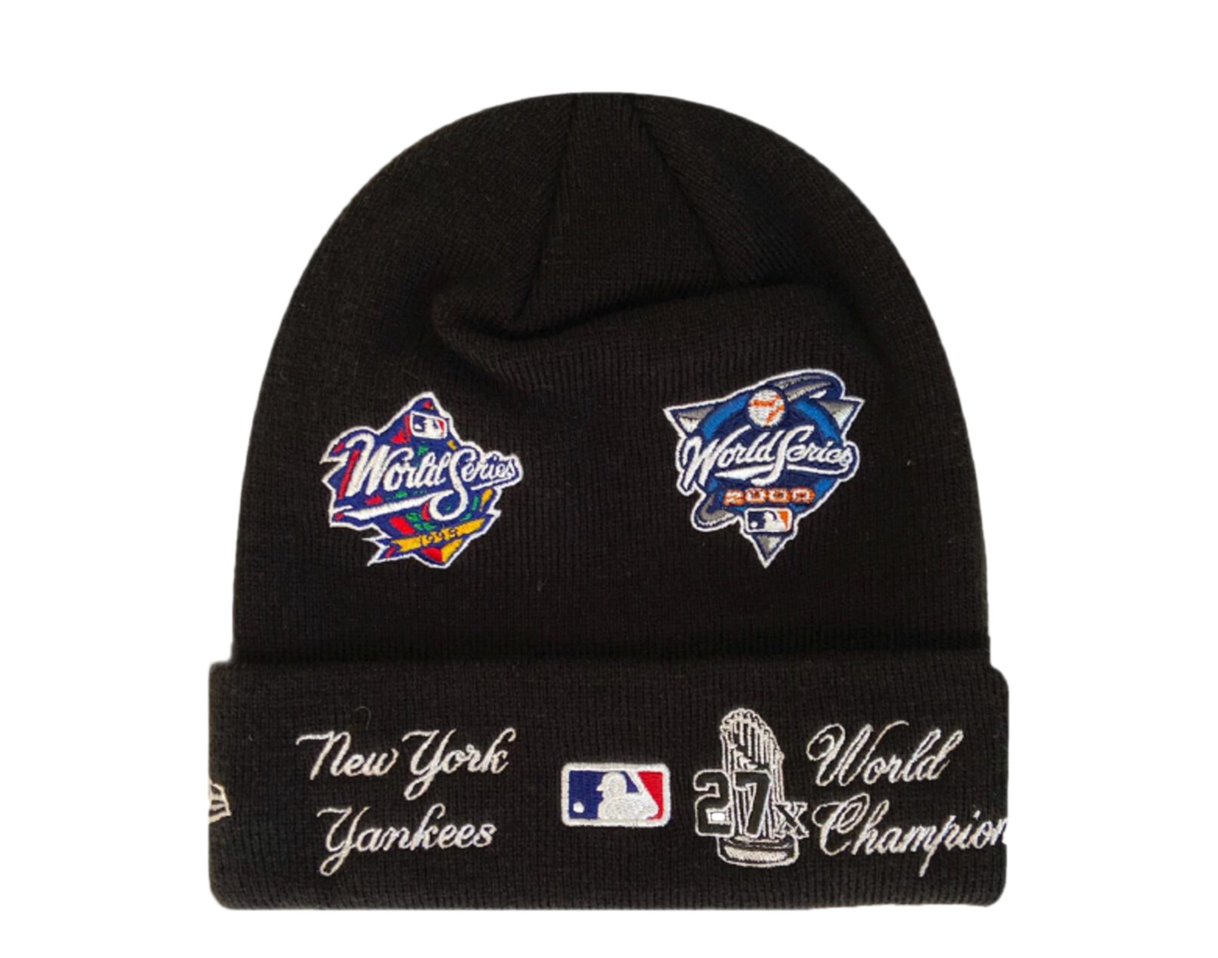 New Era MLB New York Yankees World Series Patches Knit Cuff Beanie