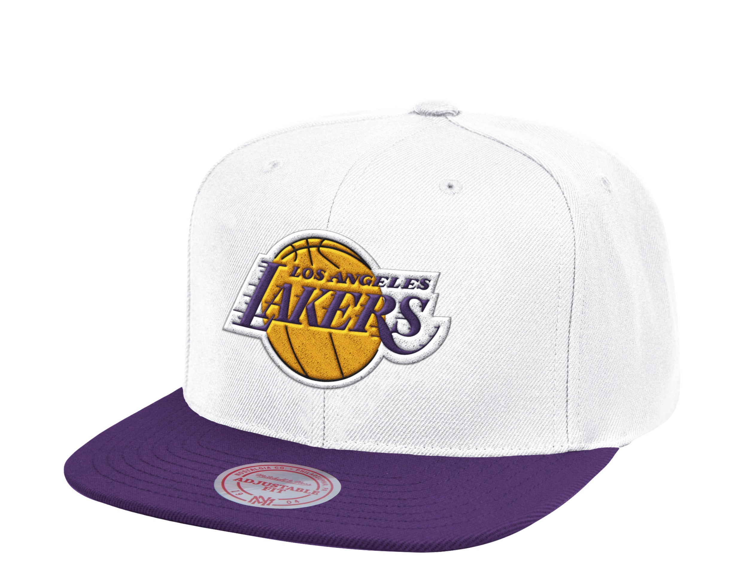 Mitchell & Ness 2 Tone HWC Classic Los Angeles Lakers Snapback Hat