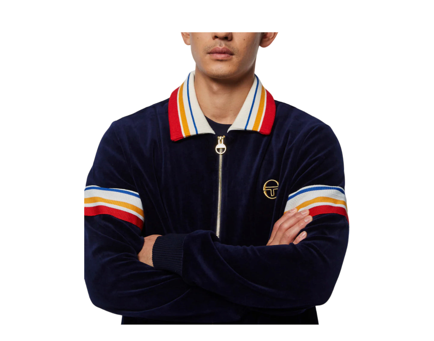 Sergio Tacchini Mens Goran Velour Track Jacket MARIB-S 