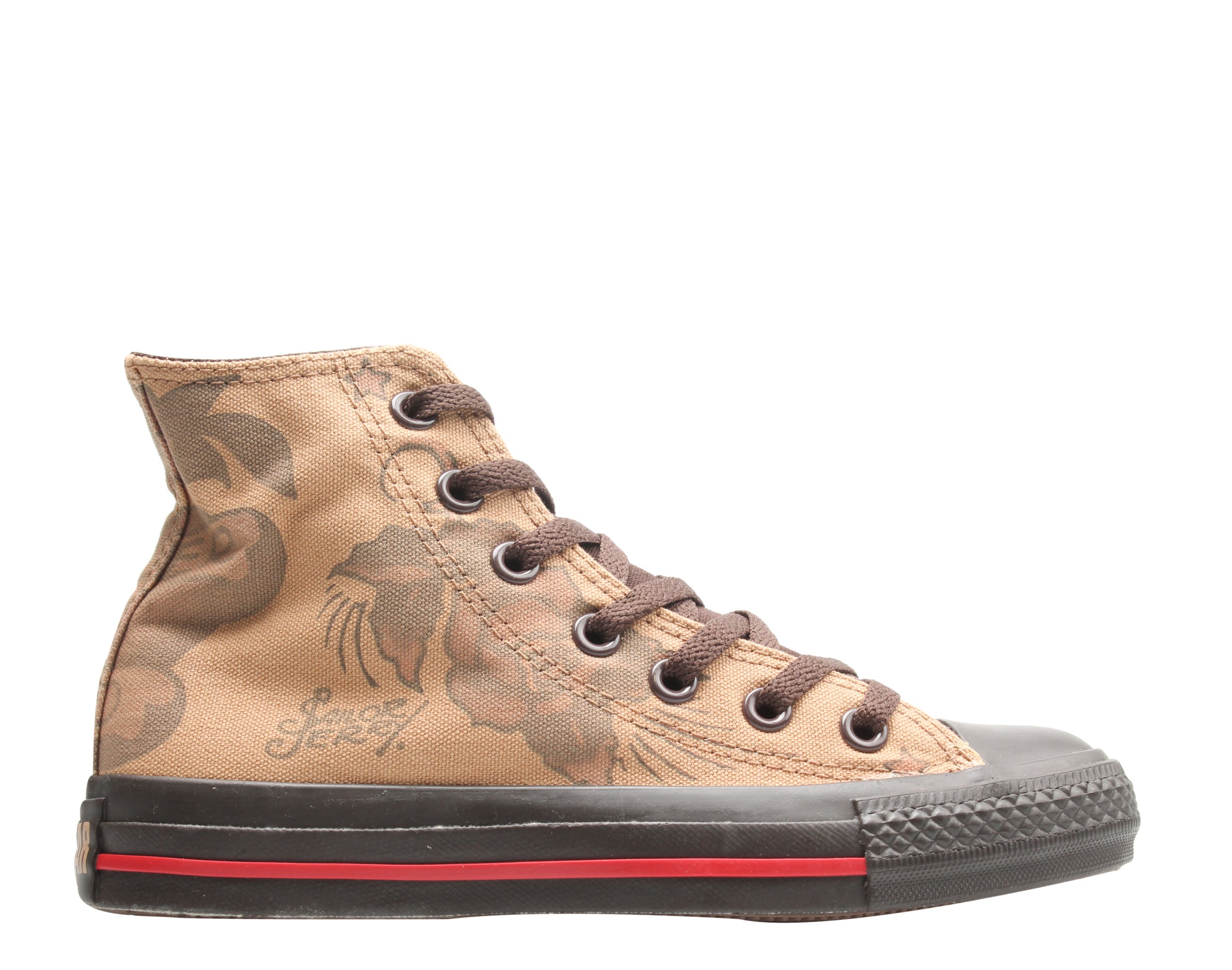 Louis Vuitton And Hello Kitty Brown Chuck Taylor All Star Sneakers