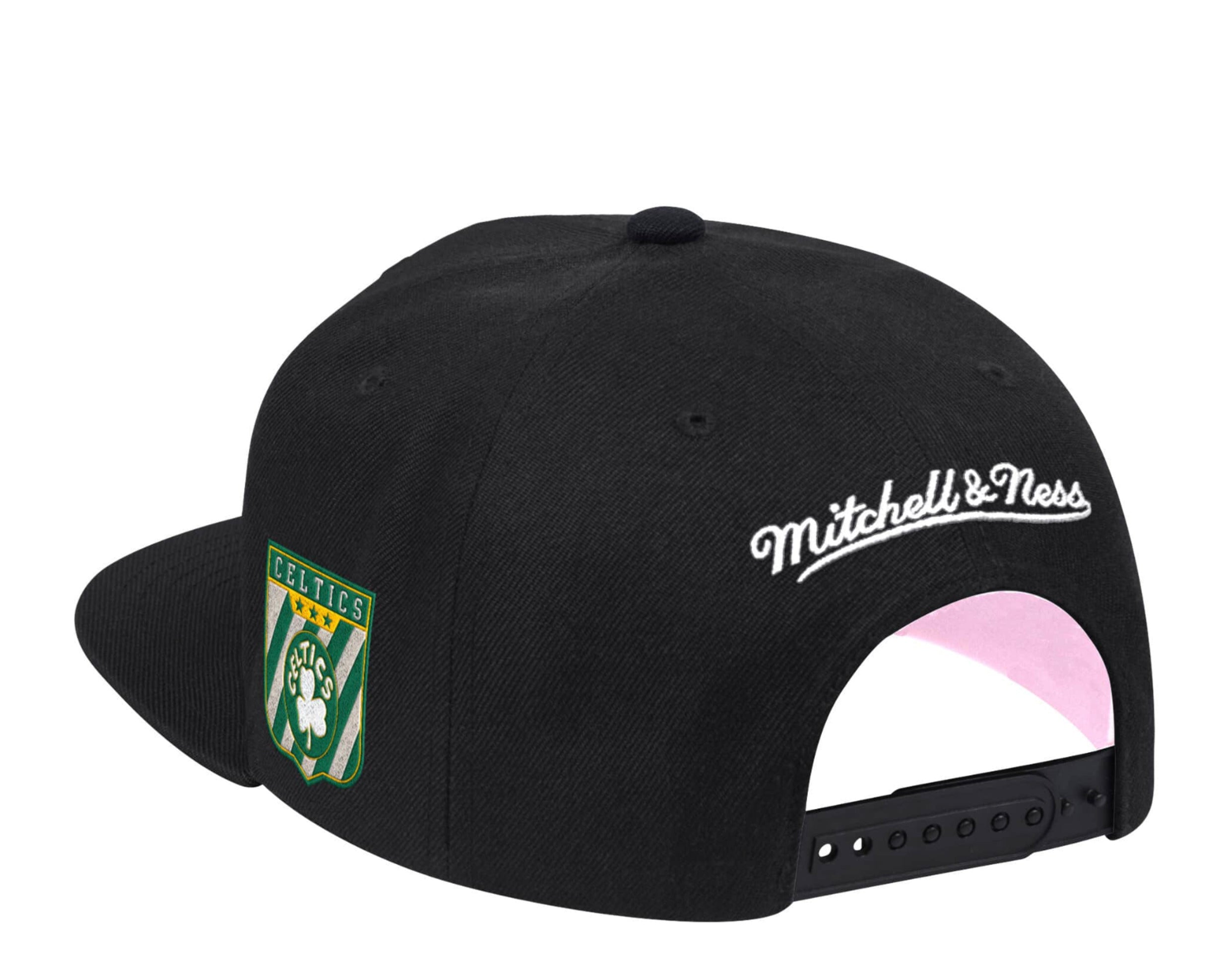 Mitchell & Ness NBA Boston Celtics HWC Script Snapback Hat W/Pink Undervisor