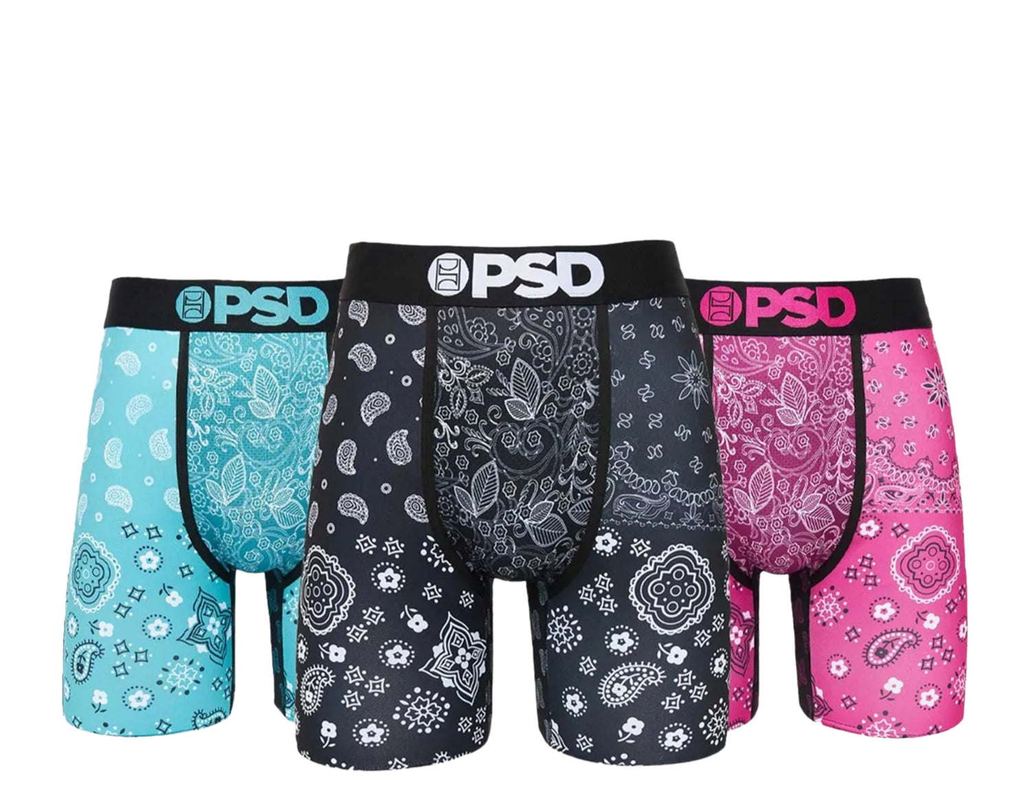 PSD Pop Bandana 3-Pack Boxer Briefs Men's Underwear