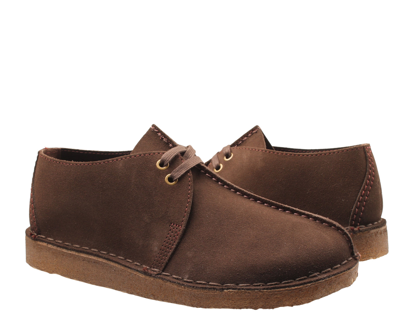 Clarks suede shoes Clarks Originals Desert Trek 26155488 men's brown color  26155488