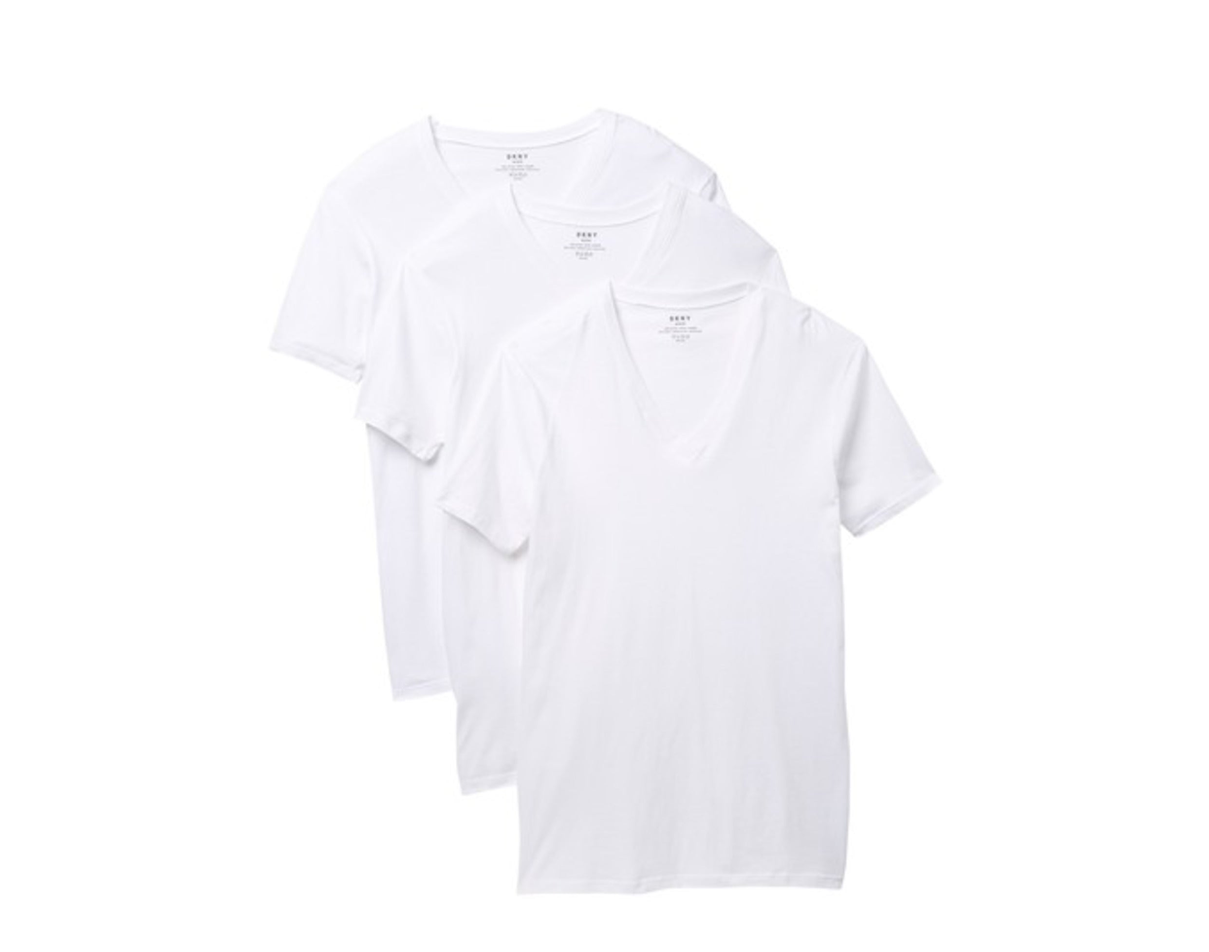 DKNY Classic Cotton V-Neck Men's T-Shirt - 3-Pack