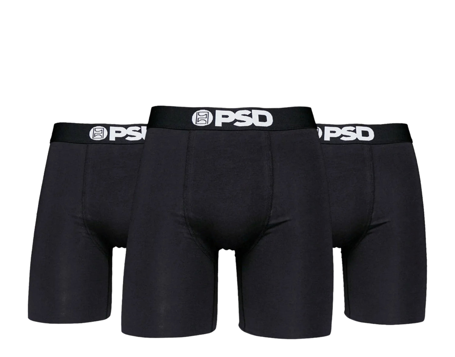 PSD Solids 7" Cotton 3-Pack Boxer Briefs Men's Underwear