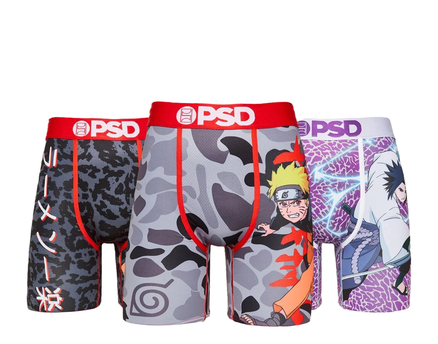 PSD Naruto 3-Pack Boxer Briefs Men's Underwear