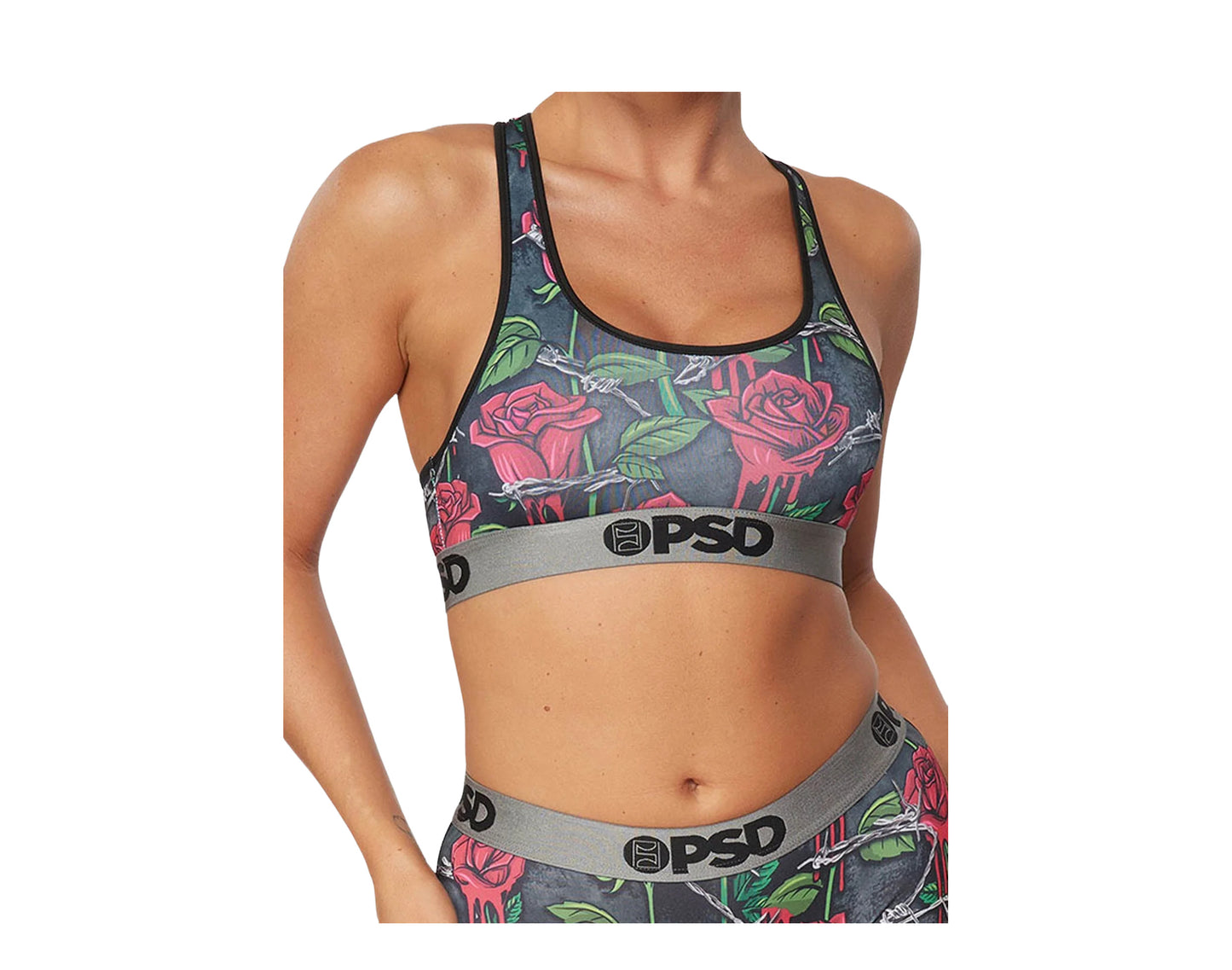 PSD Rose Danger Women's Sports Bra – NYCMode