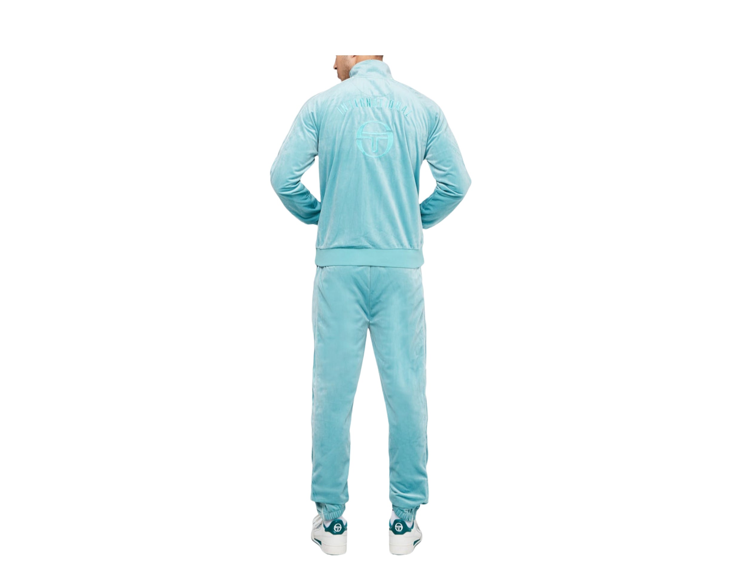 Sergio Tacchini SOVANA VELOUR TRACKSUIT Blue - CANTON