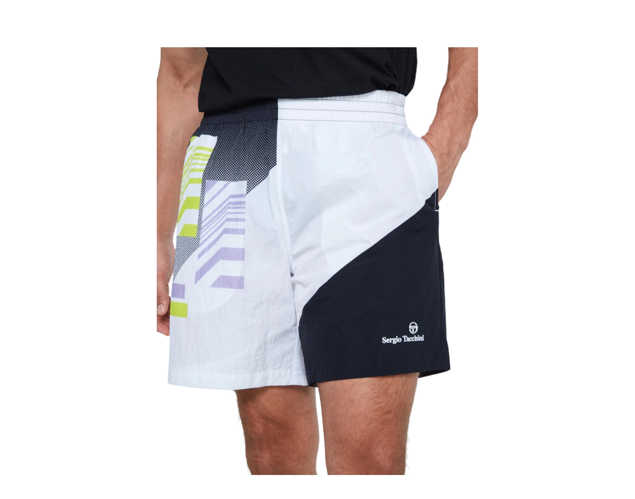 Sergio Tacchini Checkered Print Men's Shorts