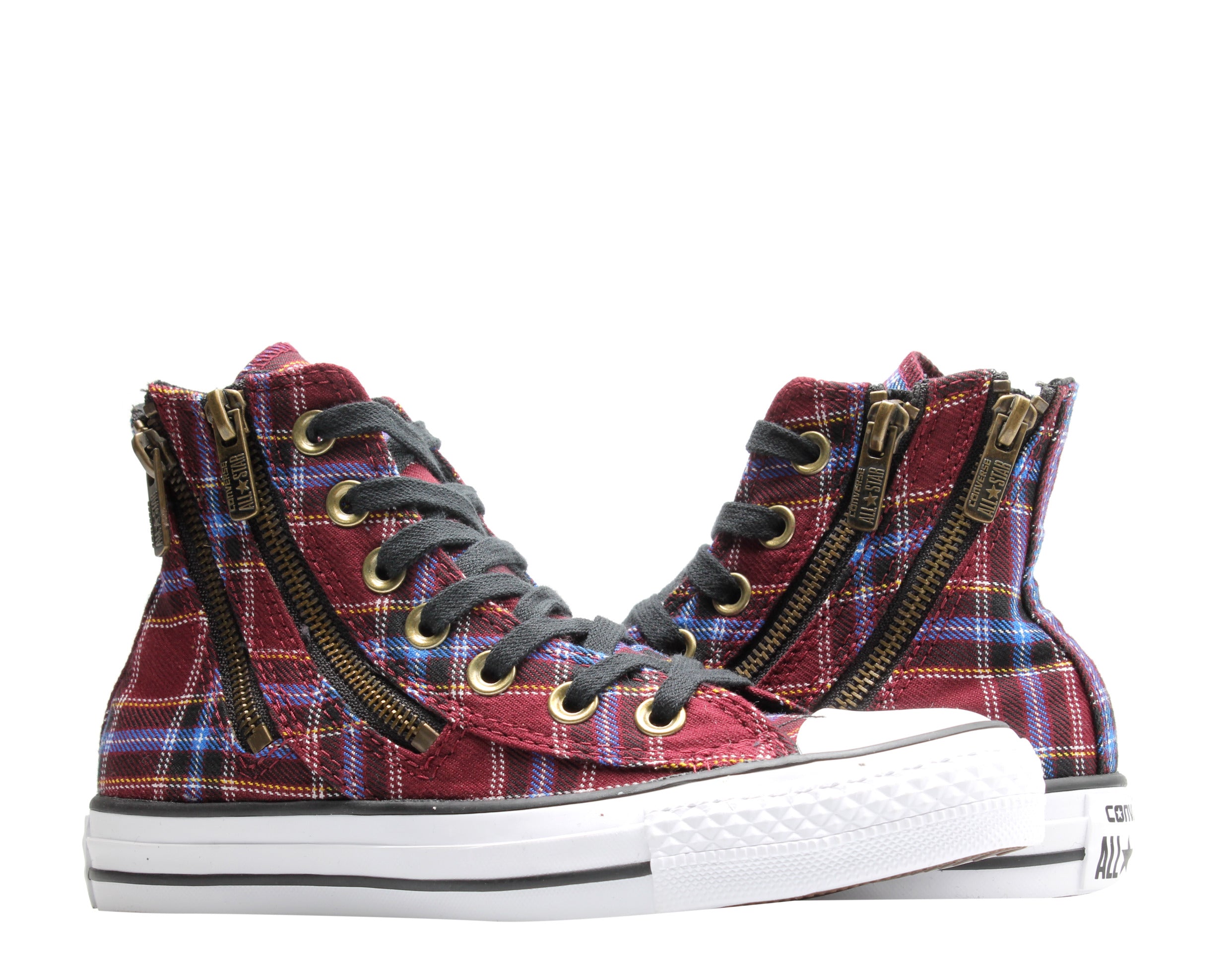 Converse Chuck Taylor All Star Dual Zip Hi Plaid Women's Sneakers