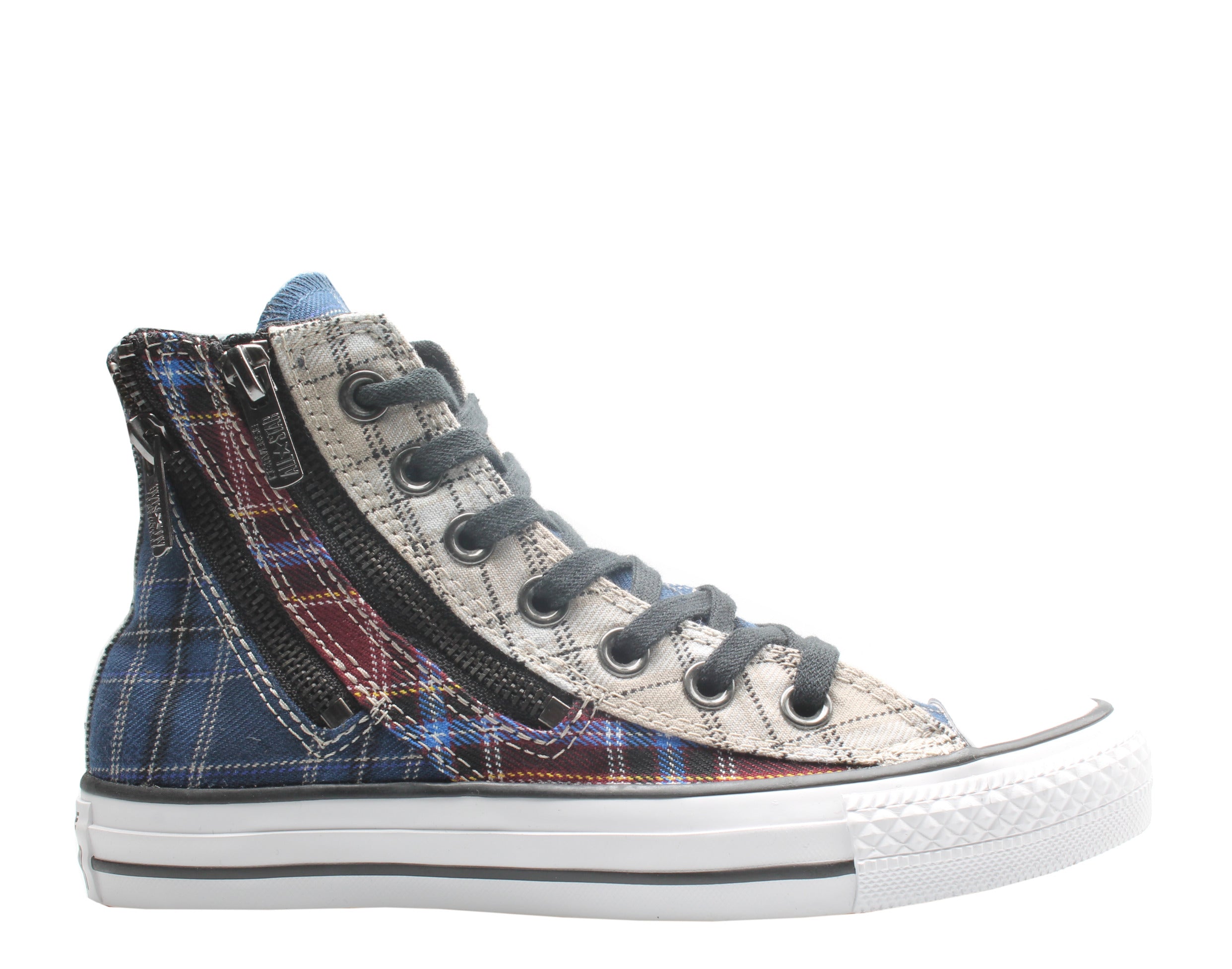 Converse Chuck Taylor All Star Dual Zip Hi Plaid Women's Sneakers