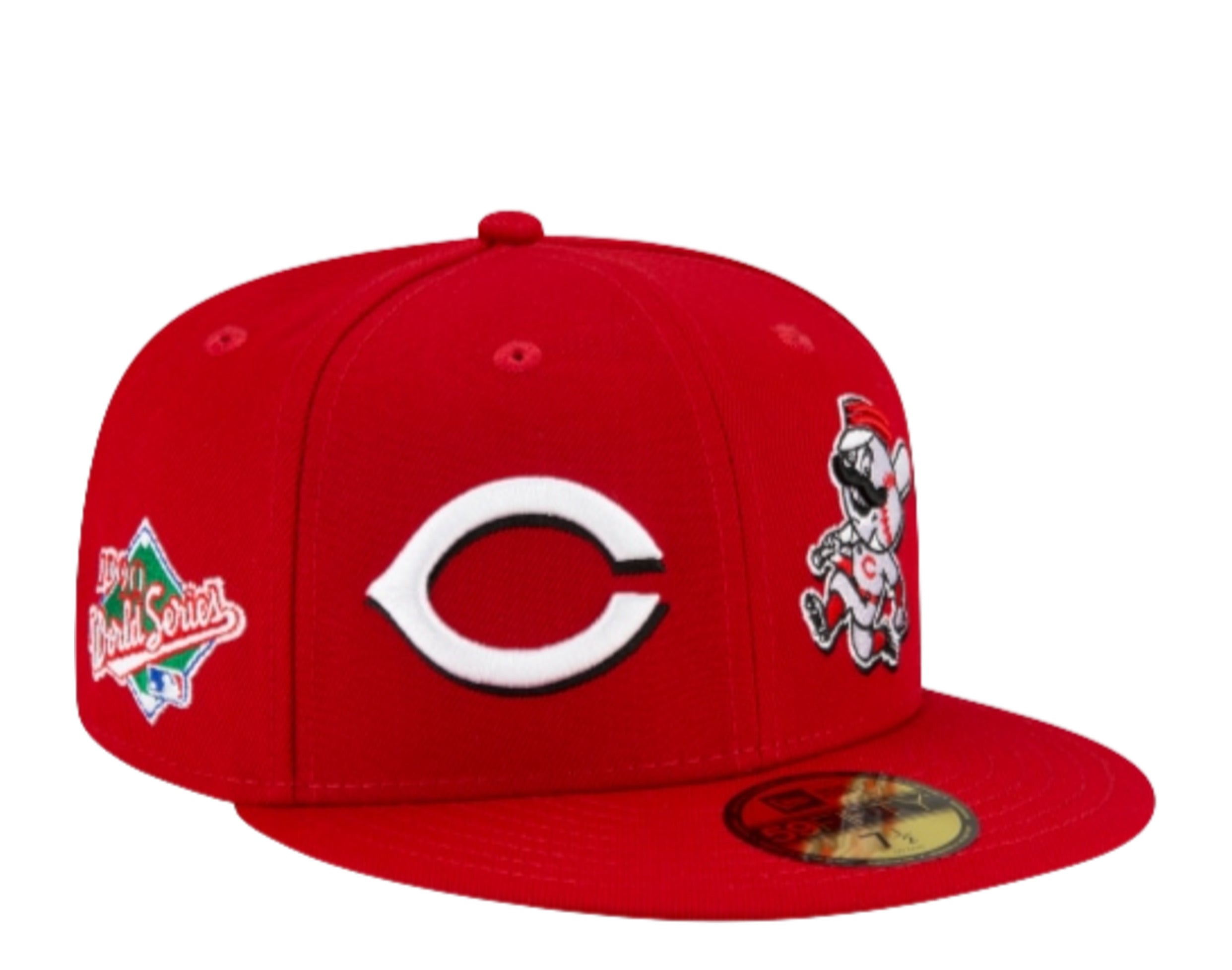 New Era 59Fifty MLB Cincinnati Red Patch Pride Fitted Hat