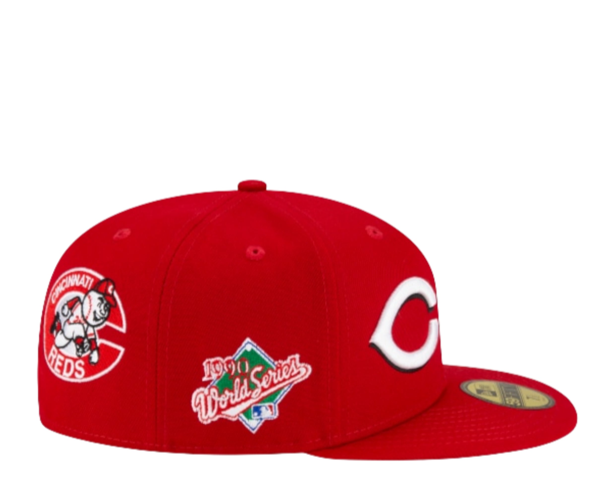 New Era 59Fifty MLB Cincinnati Red Patch Pride Fitted Hat