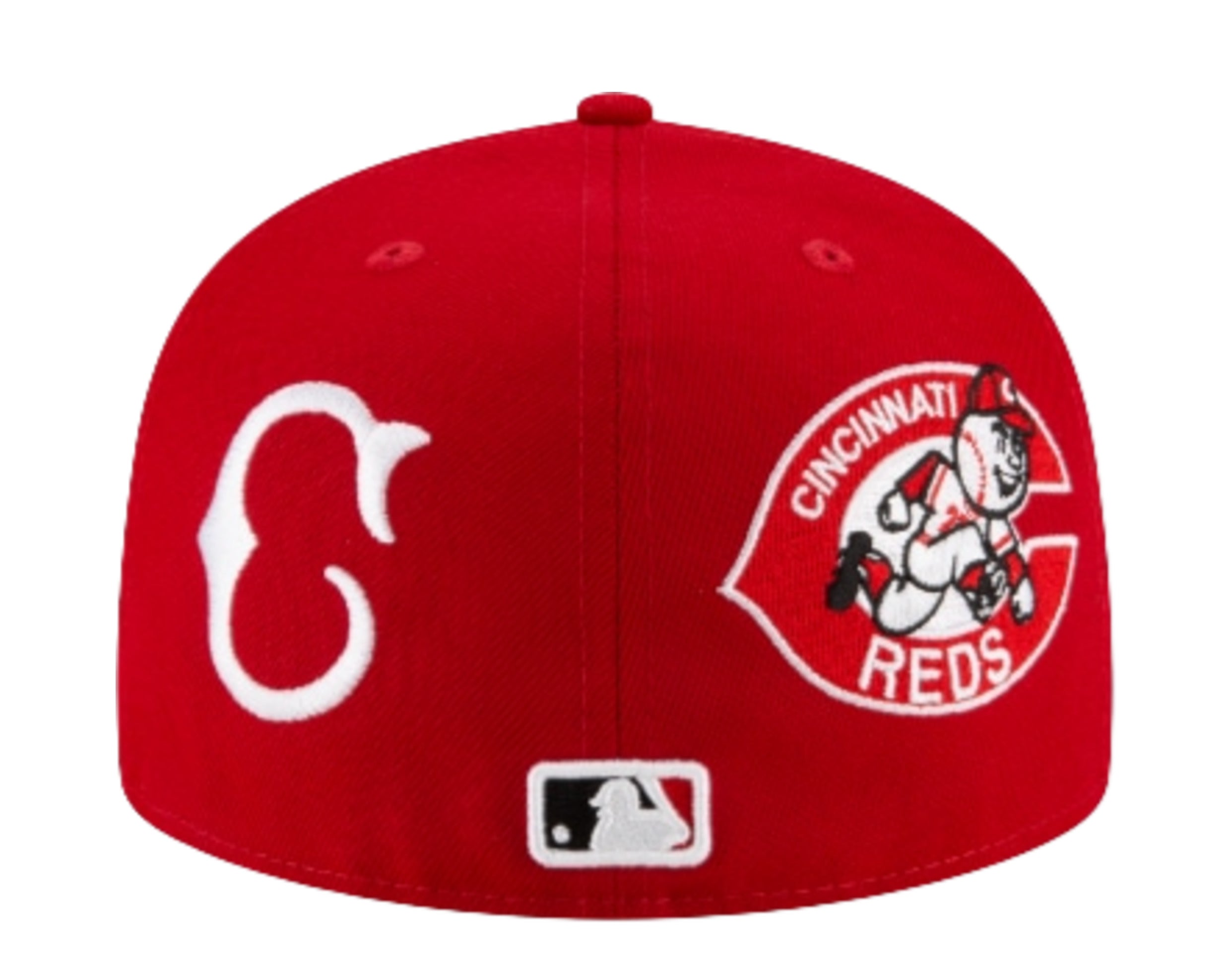 Cincinnati Reds TEAM-PRIDE Grey-Red Fitted Hat by New Era