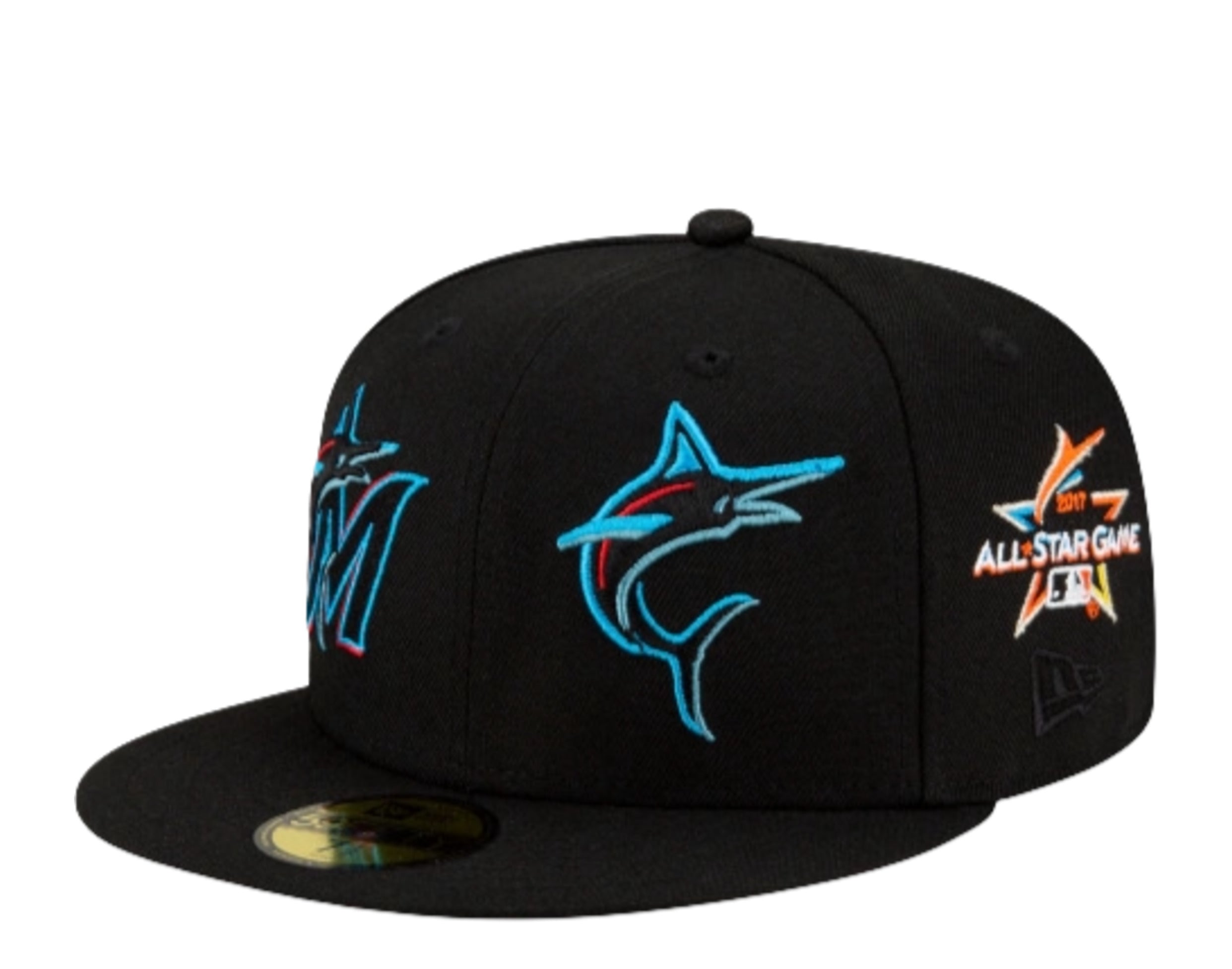 New Era 59Fifty MLB Miami Marlins Patch Pride Fitted Hat