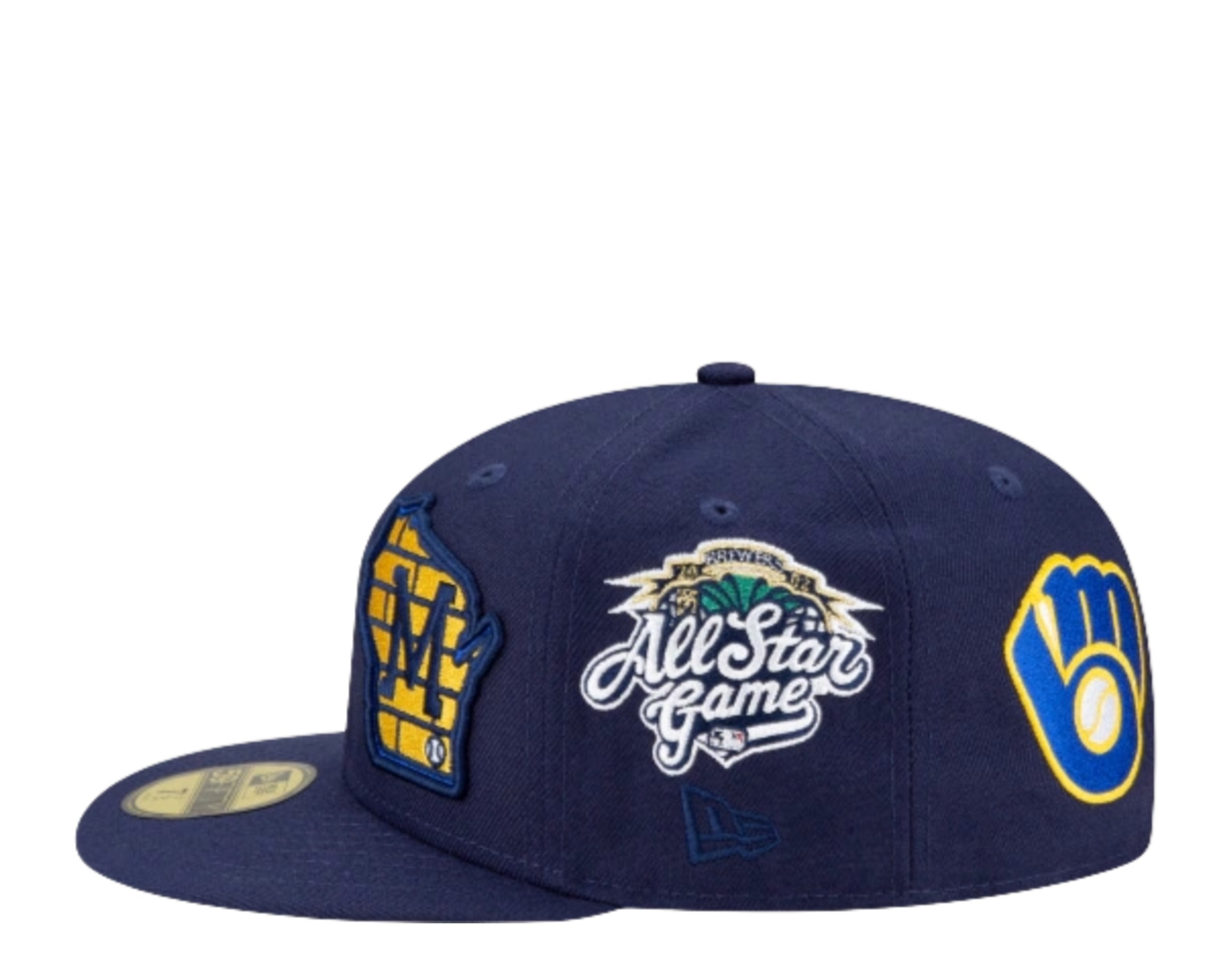 New Era 59Fifty MLB Milwaukee Brewers Patch Pride Fitted Hat