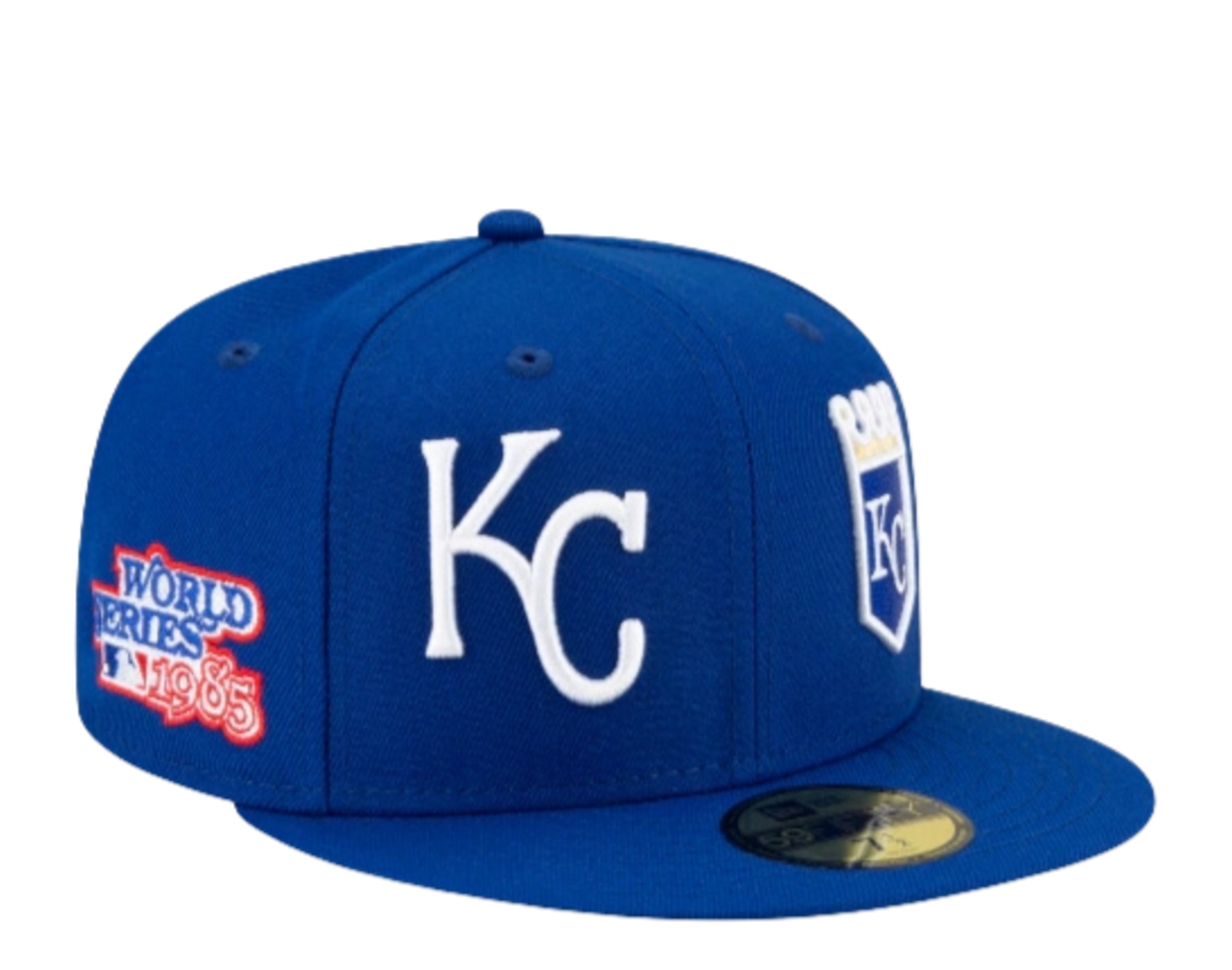 Men's Kansas City Royals New Era White/Royal 1985 World Series Two-Tone  59FIFTY Fitted Hat