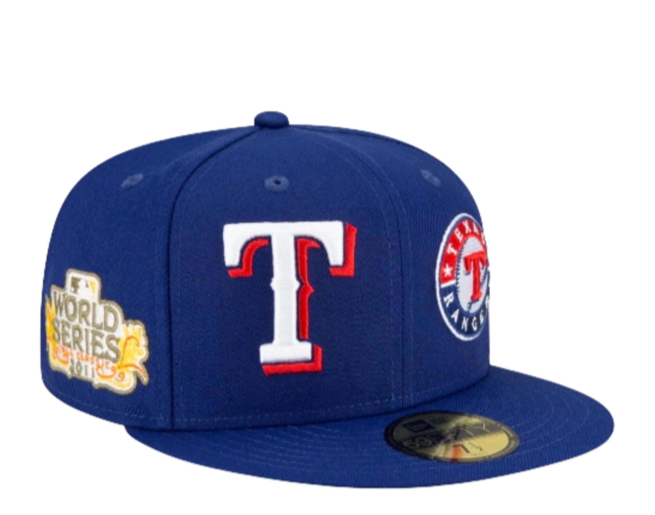 New Era 59Fifty MLB Texas Rangers Patch Pride Fitted Hat