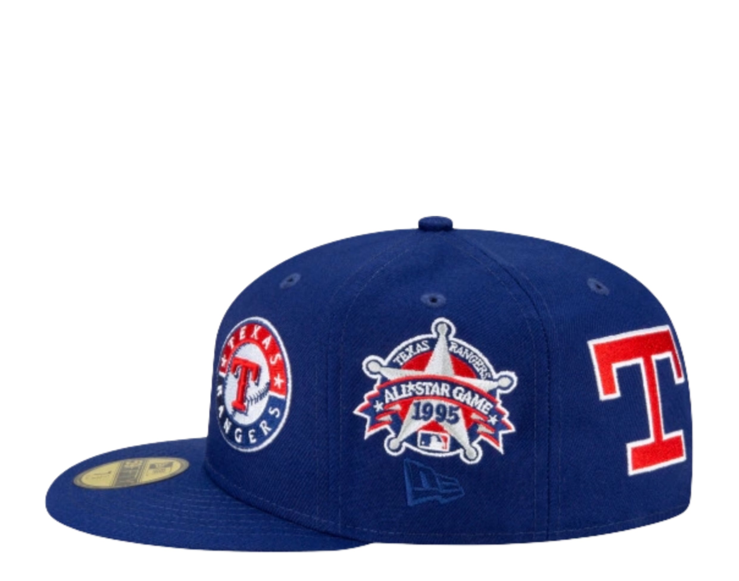 New Era, Accessories, Rare New Era Texas Rangers Cowboy Hat Logo Baseball 59fifty  Fitted Hat Cap 7 38