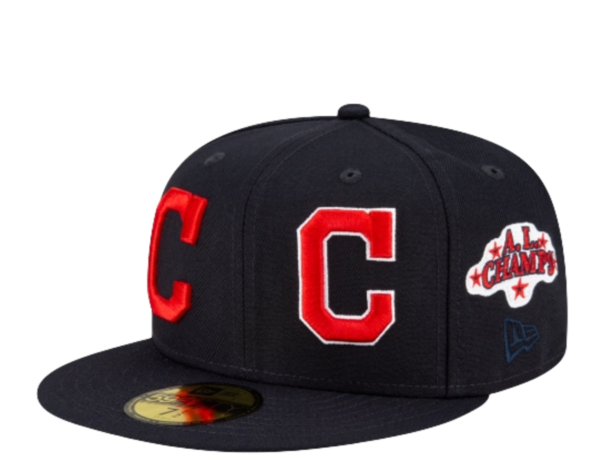 New Era 59Fifty MLB Cleveland Indians Patch Pride Fitted Hat