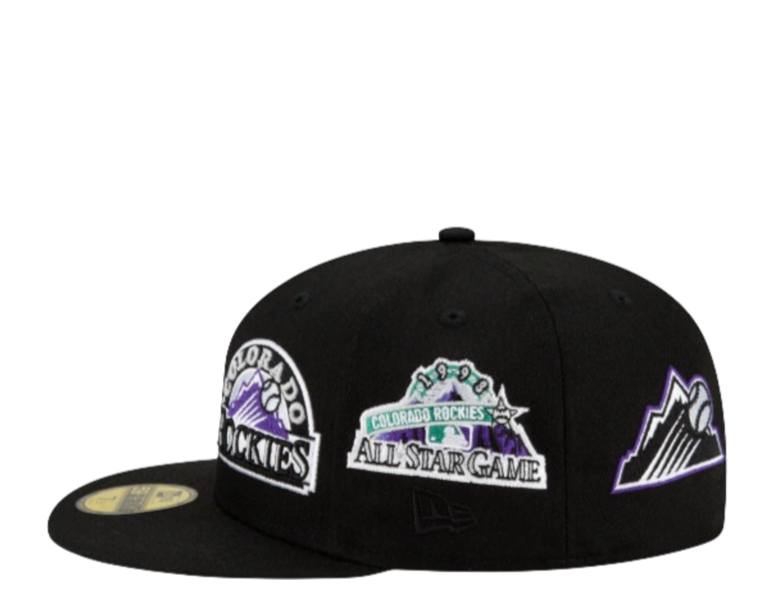 New Era 59Fifty MLB Colorado Rockies Patch Pride Fitted Hat