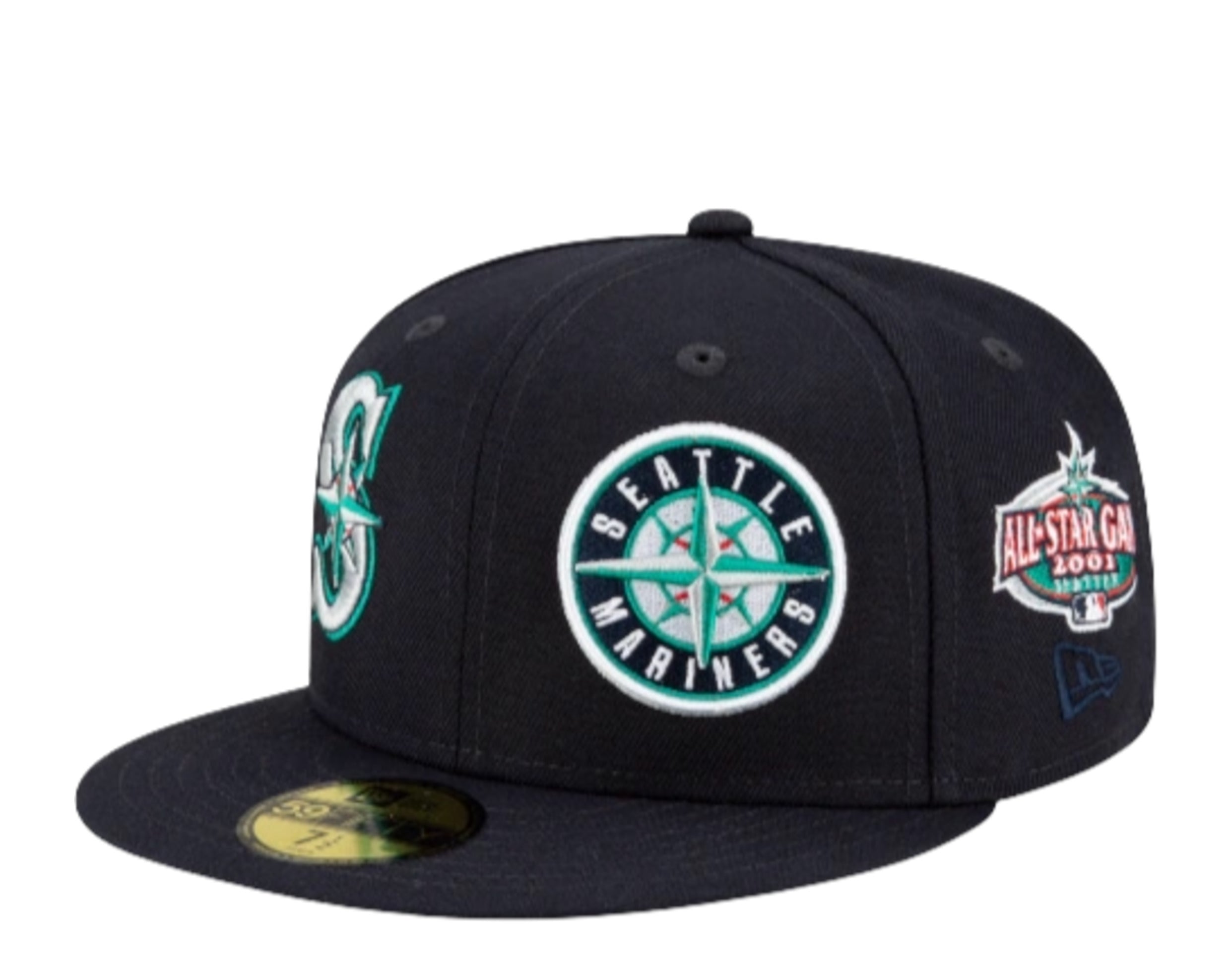 New Era 59Fifty MLB Seattle Mariners Patch Pride Fitted Hat