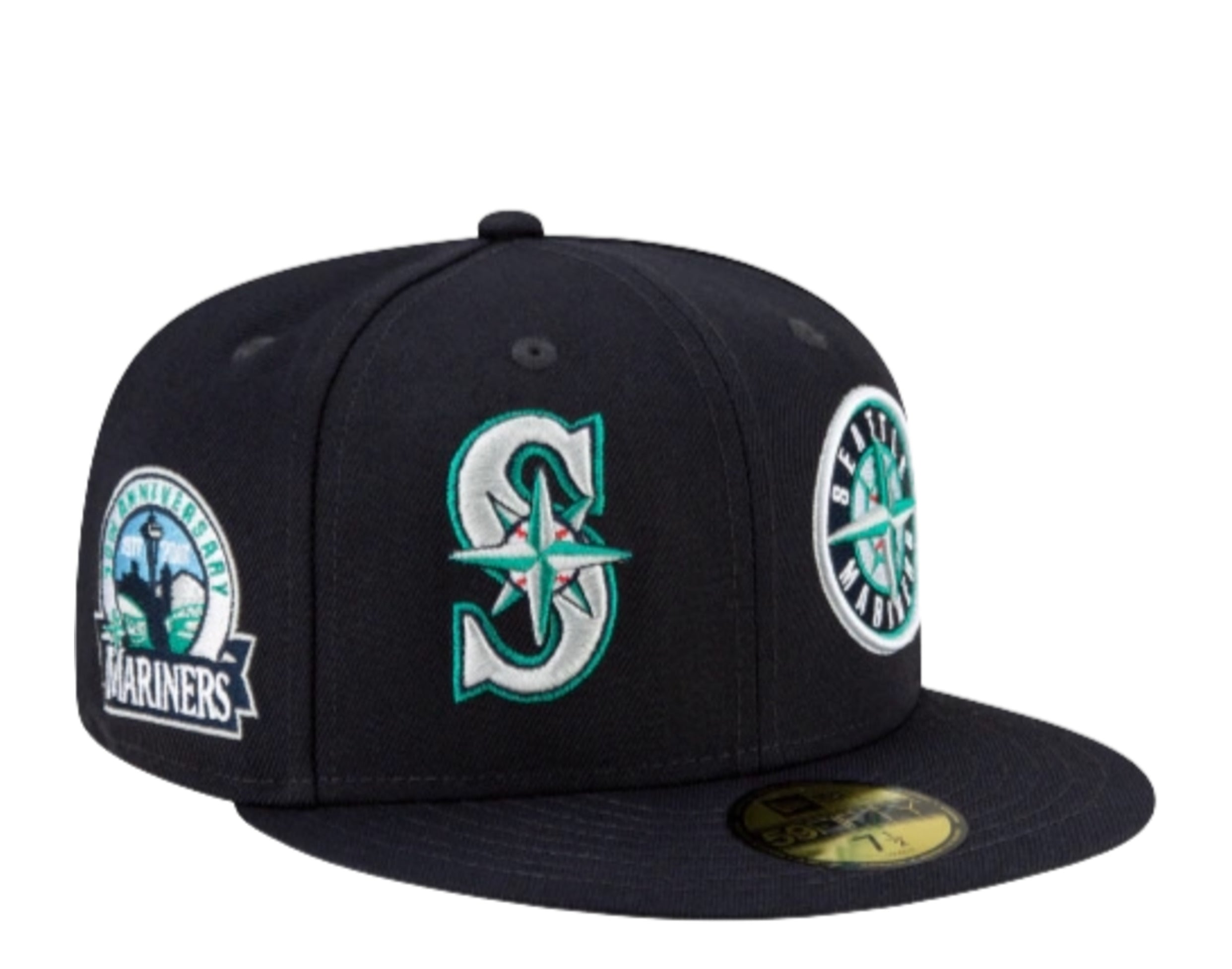 New Era 59Fifty MLB Seattle Mariners Patch Pride Fitted Hat