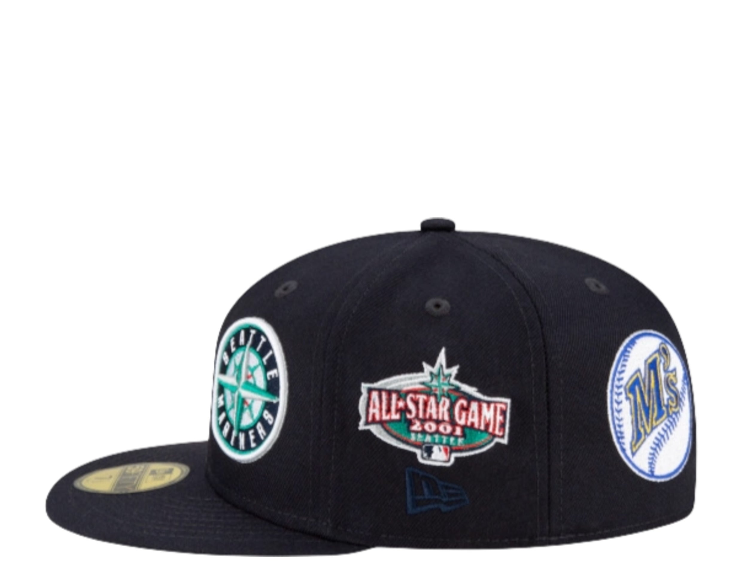 New Era 59Fifty MLB Seattle Mariners Patch Pride Fitted Hat