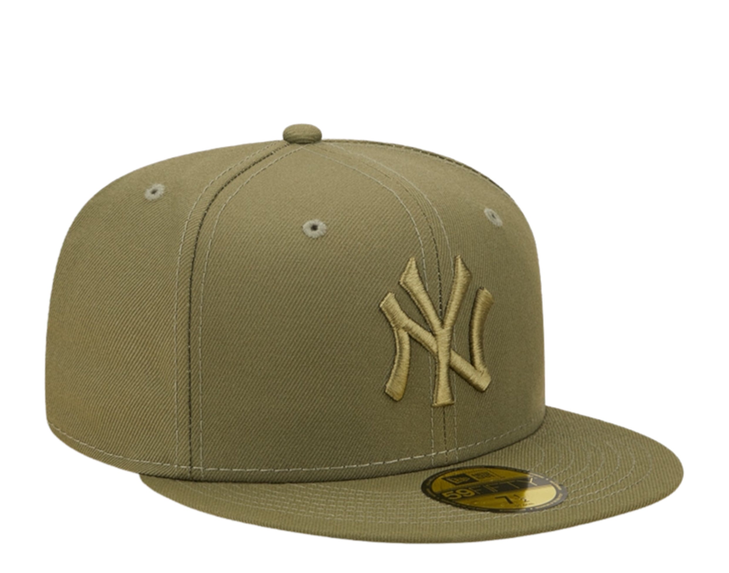 New York Yankees MLB Baseball New Era 59Fifty 7 3/8 Gold Green Hat Cap