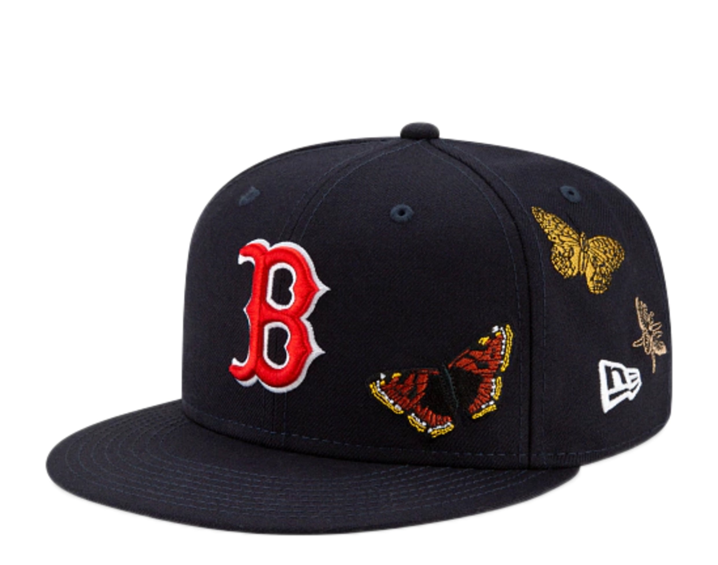 New Era x FELT x MLB 59Fifty Boston Red Sox Butterfly Garden Fitted Hat W/ Grey Undervisor