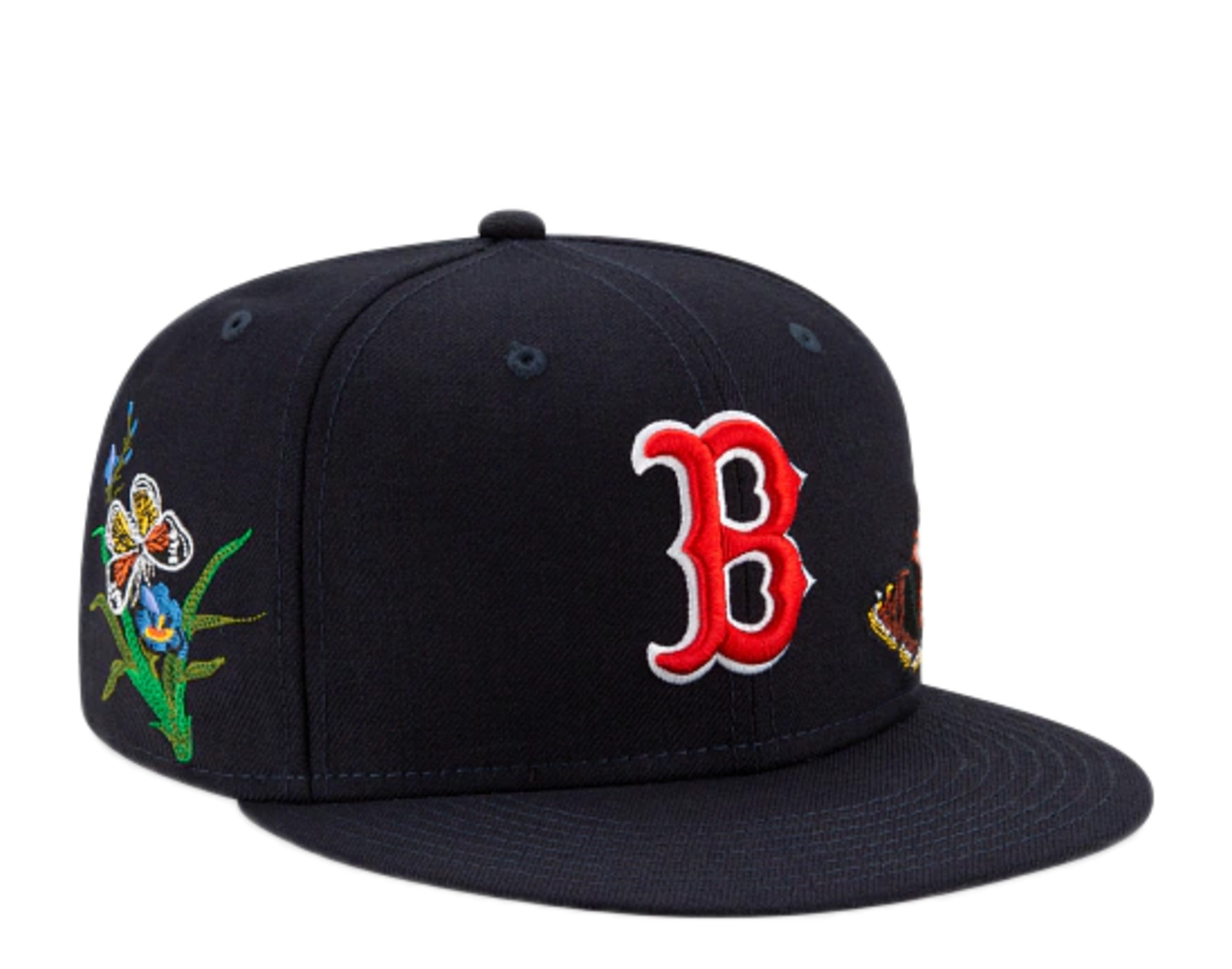 New Era x FELT x MLB 59Fifty Boston Red Sox Butterfly Garden Fitted Hat W/ Grey Undervisor