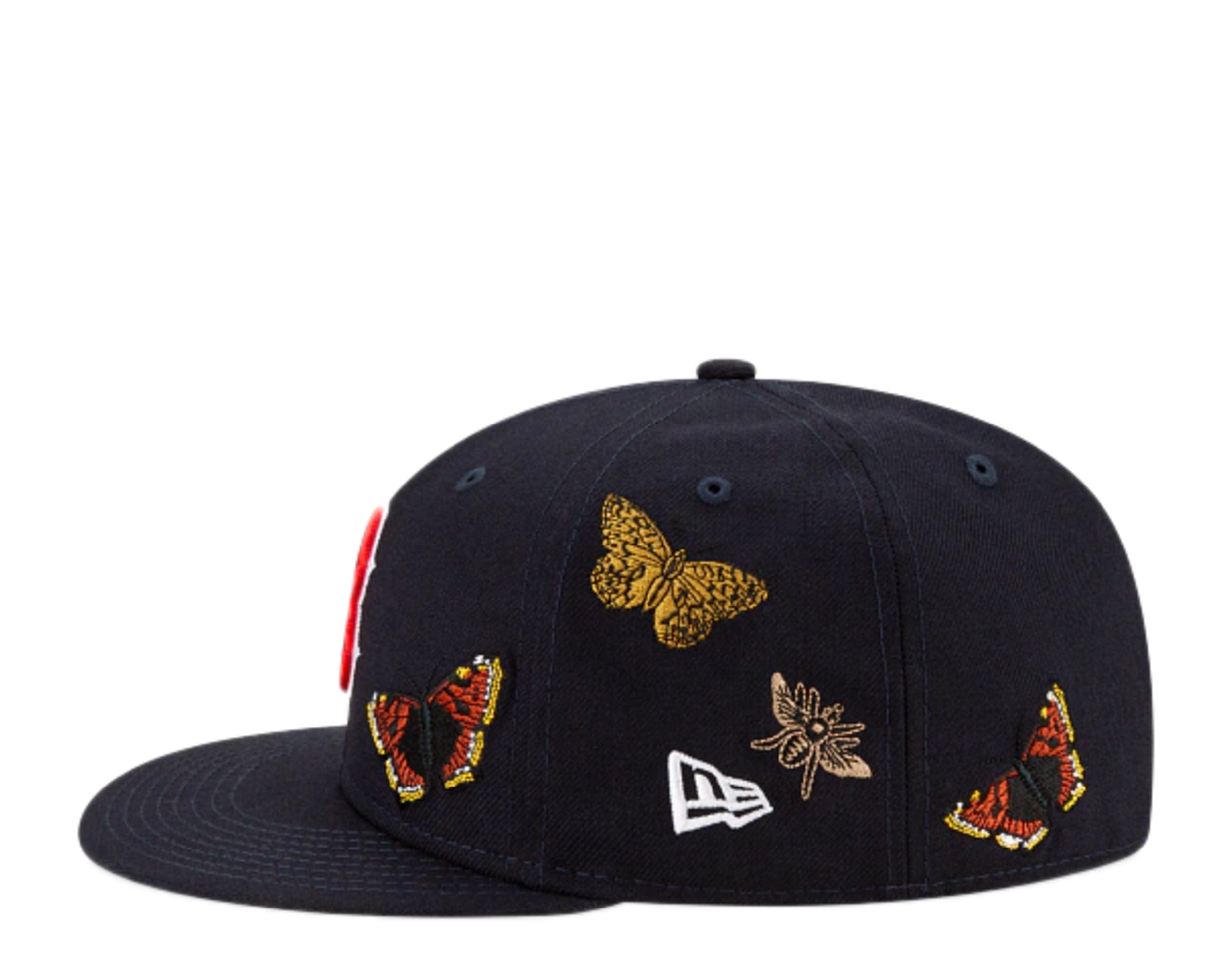 New Era x FELT x MLB 59Fifty Boston Red Sox Butterfly Garden Fitted Hat W/ Grey Undervisor