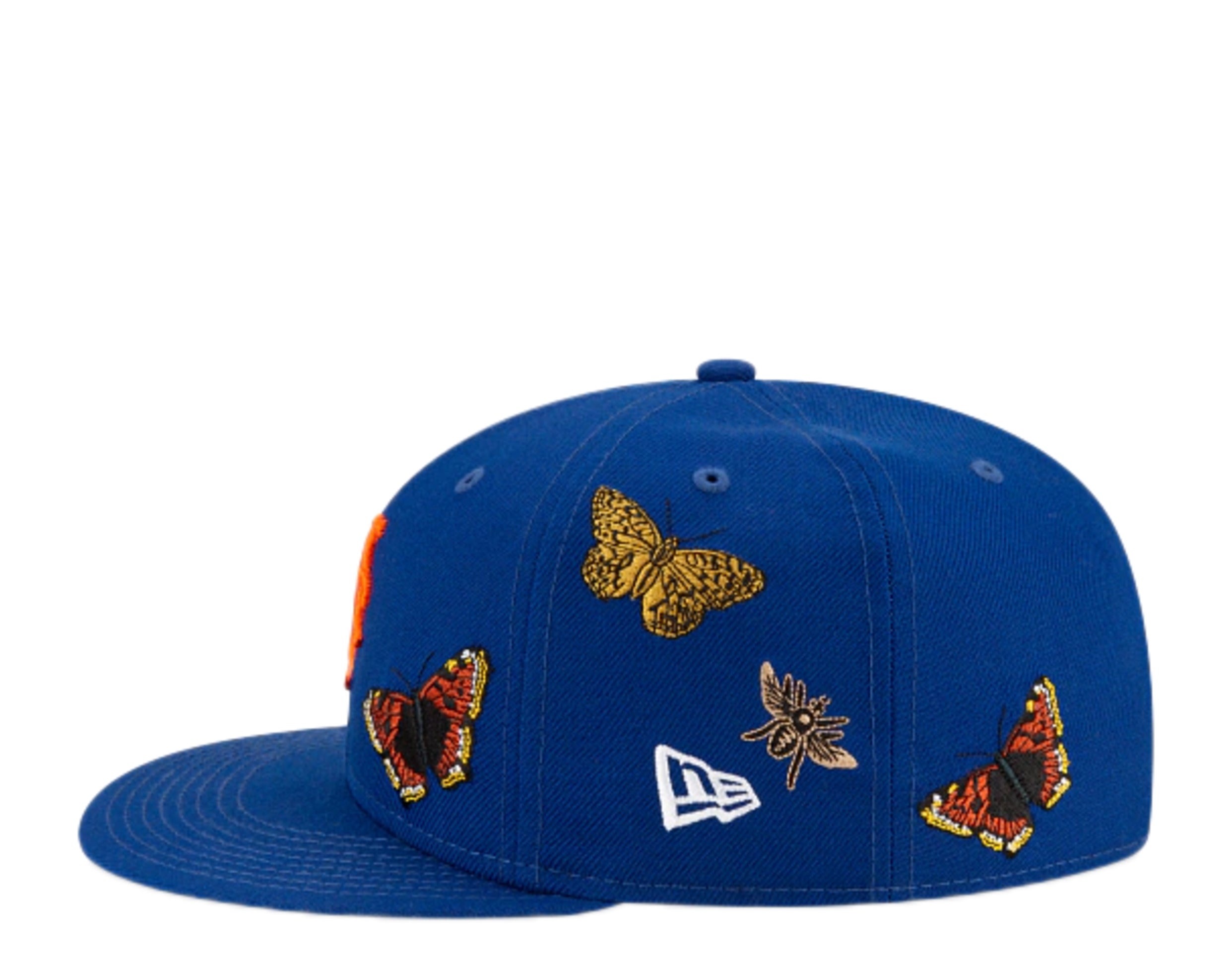 New Era x FELT x MLB 59Fifty New York Mets Butterfly Garden Fitted Hat W/ Grey Undervisor