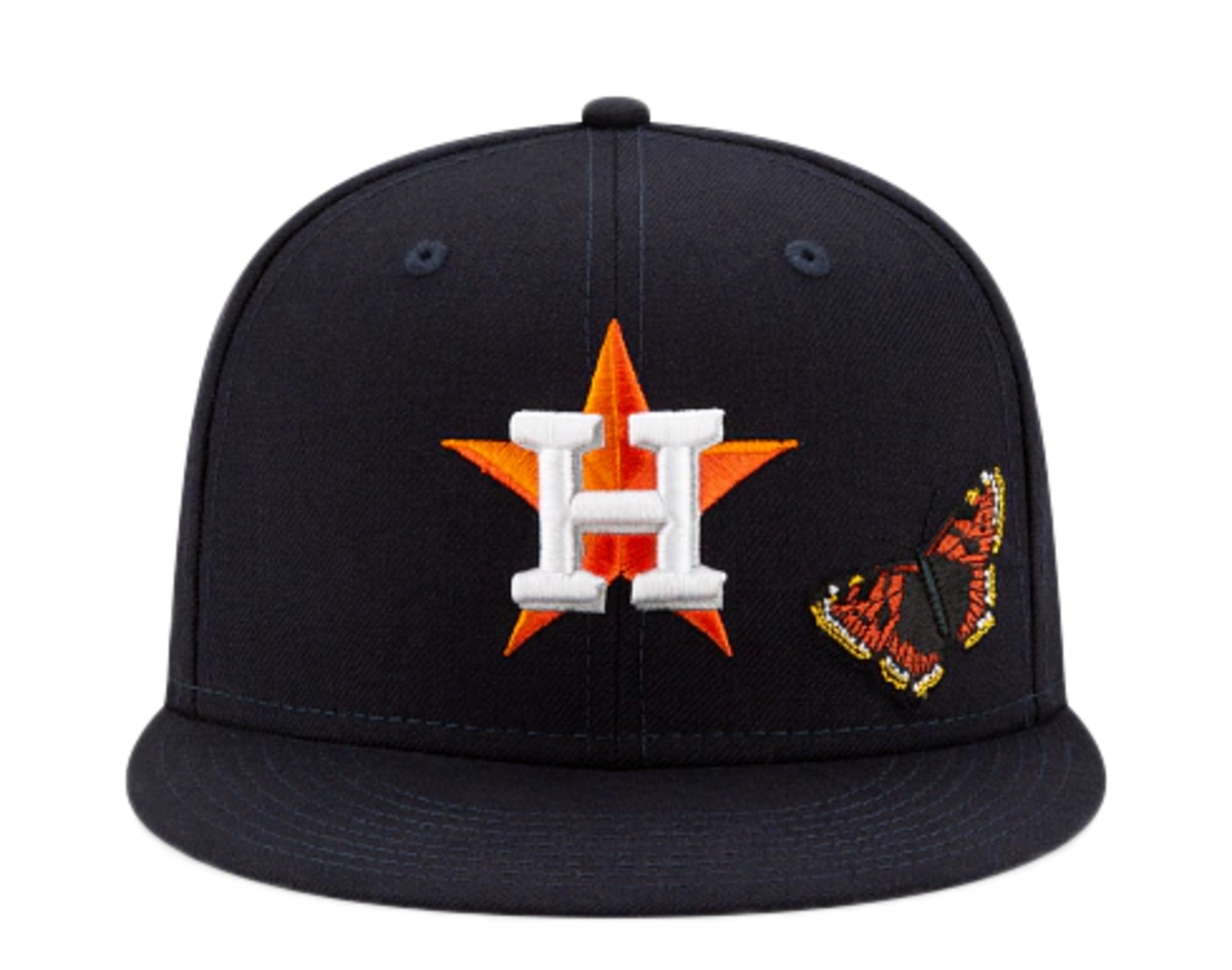 New Era x FELT x MLB 59Fifty Houston Astros Butterfly Garden Fitted Hat W/ Grey Undervisor