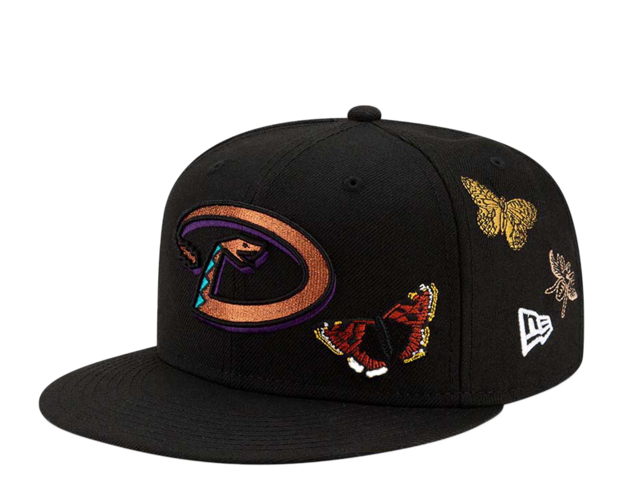 New Era x FELT x MLB 59Fifty Arizona Diamondbacks Butterfly Garden Fitted Hat W/ Grey Undervisor