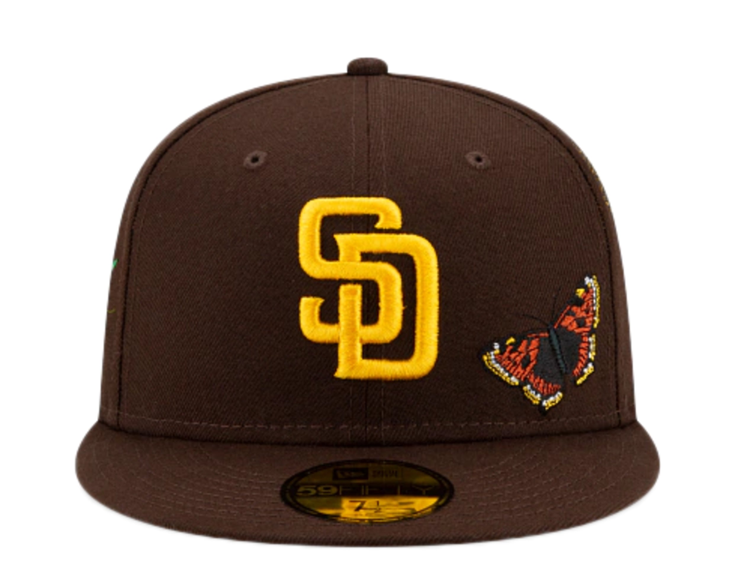 New Era x FELT x MLB 59Fifty San Diego Padres Butterfly Garden Fitted Hat W/ Grey Undervisor