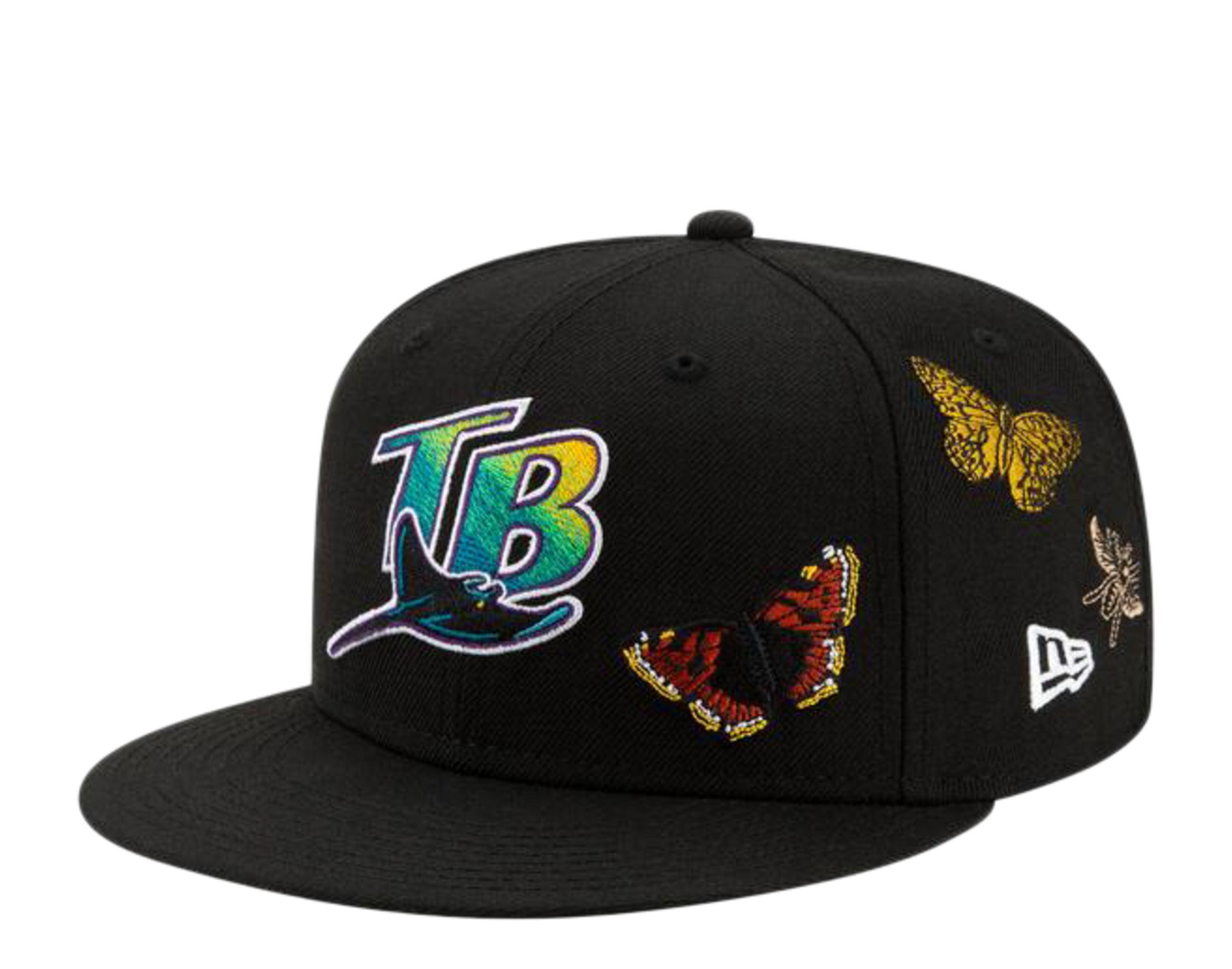 New Era x FELT x MLB 59Fifty Tampa Bay Rays Butterfly Garden Fitted Hat W/ Grey Undervisor