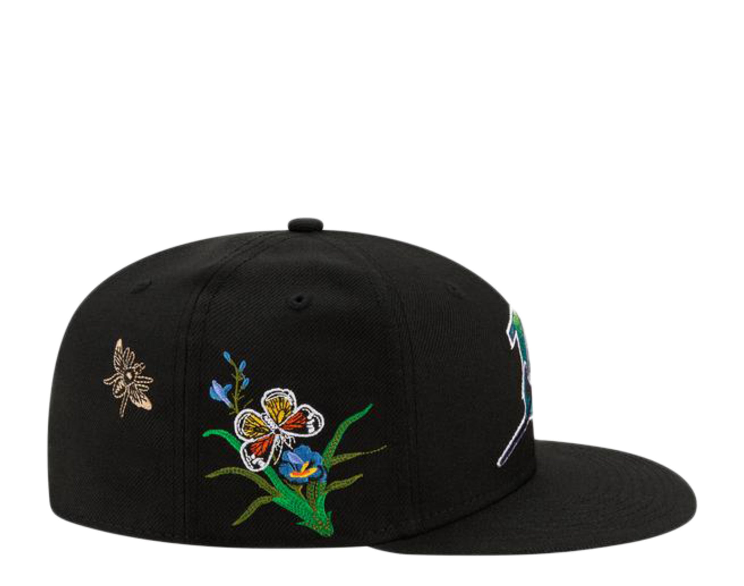 New Era x FELT x MLB 59Fifty Tampa Bay Rays Butterfly Garden Fitted Hat W/ Grey Undervisor