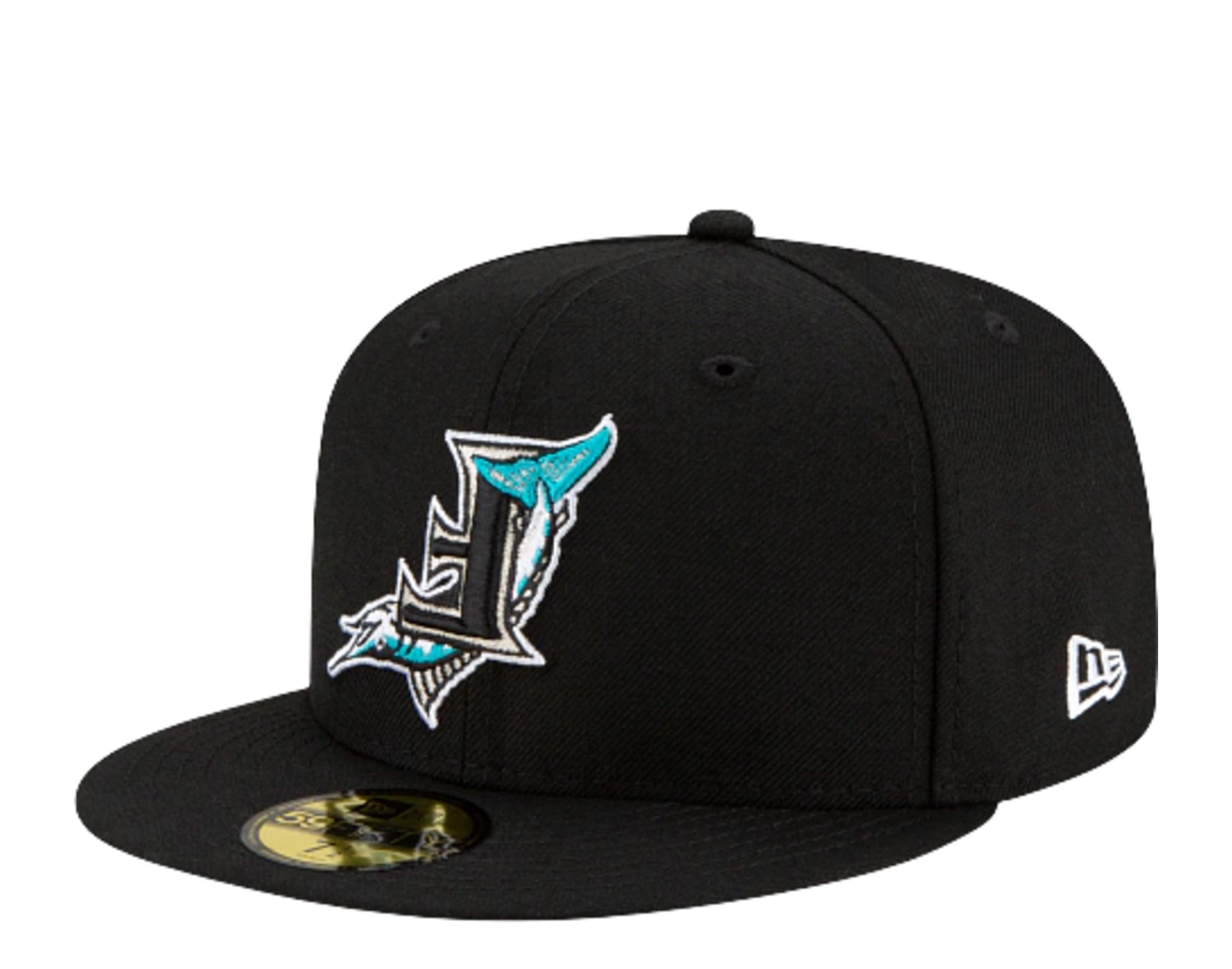 New Era 59Fifty MLB Florida Marlins Upside Down Logo Fitted Hat