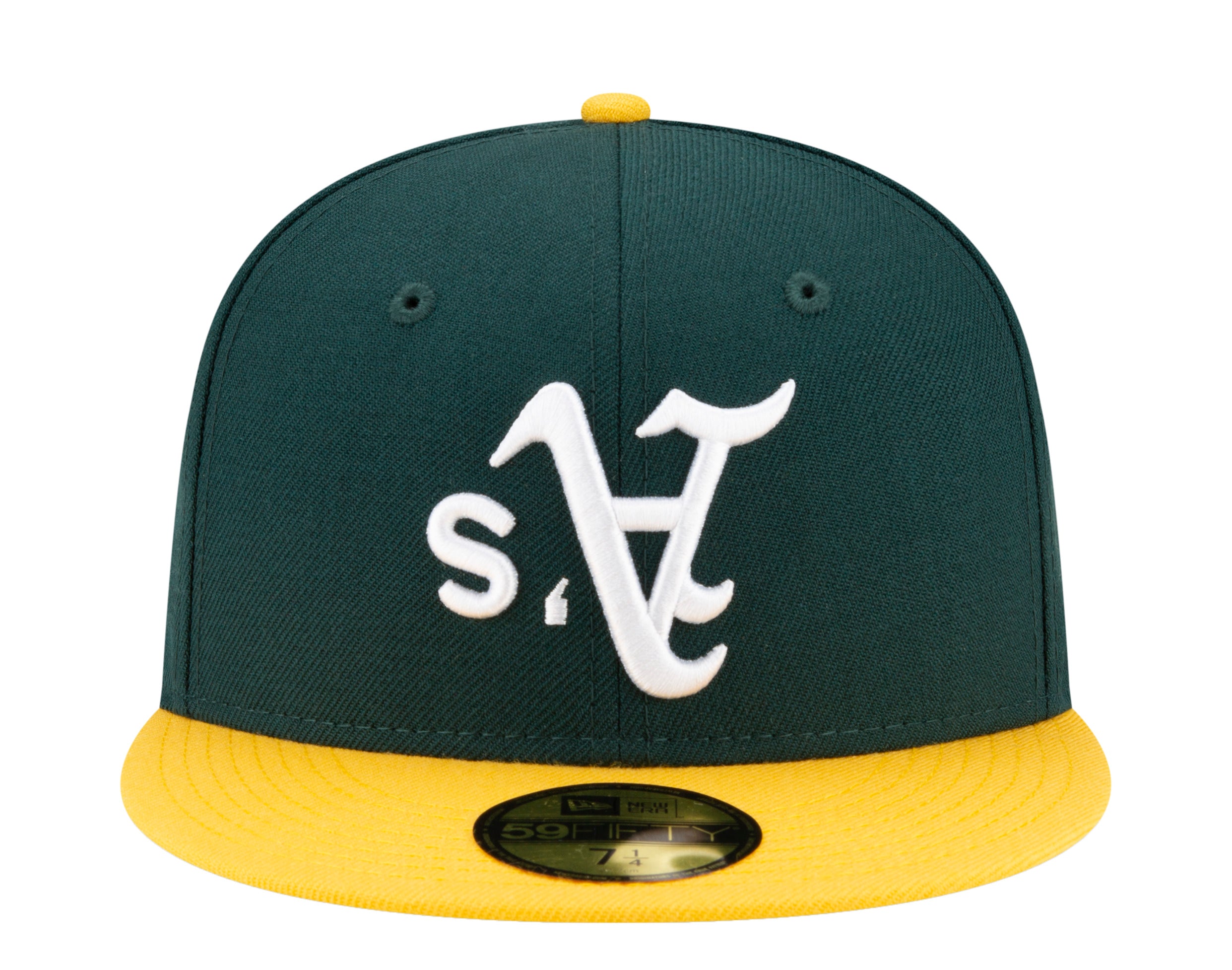 New Era 59Fifty MLB Oakland Athletics Upside Down Logo Fitted Hat