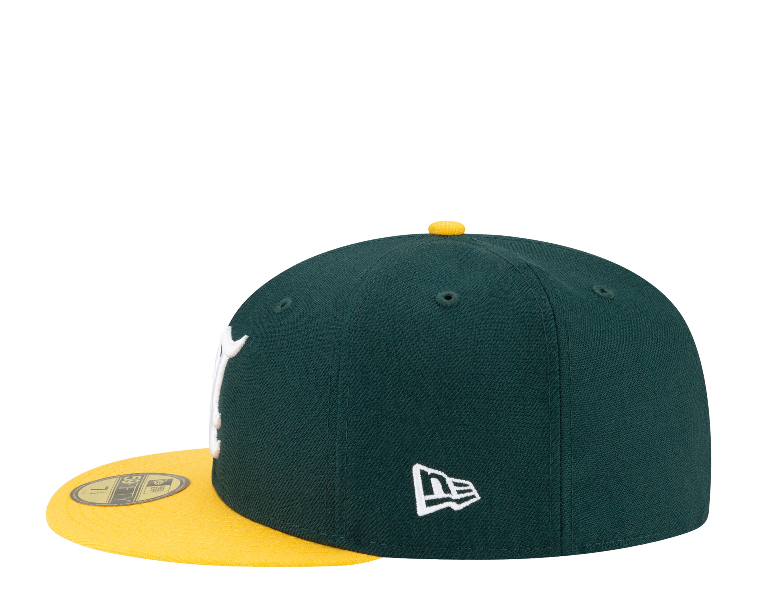 New Era 59Fifty MLB Oakland Athletics Upside Down Logo Fitted Hat